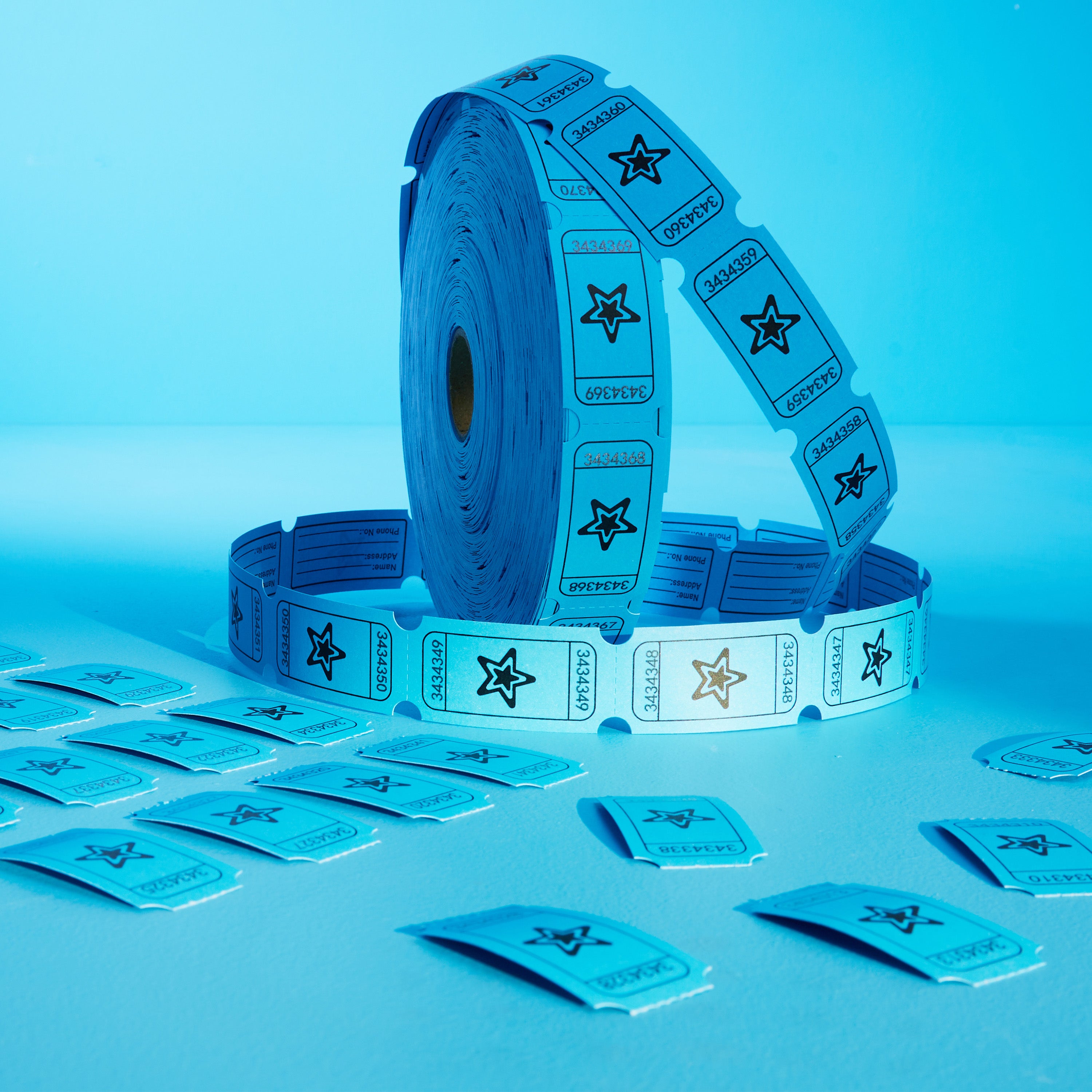 kreativekraft-bingo-tickets-tombola-bleus-en-rouleau image 2