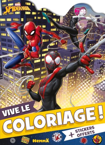 marvel-vive-le-coloriage-livre-avec-stickers-spider-man-4-ans image 2