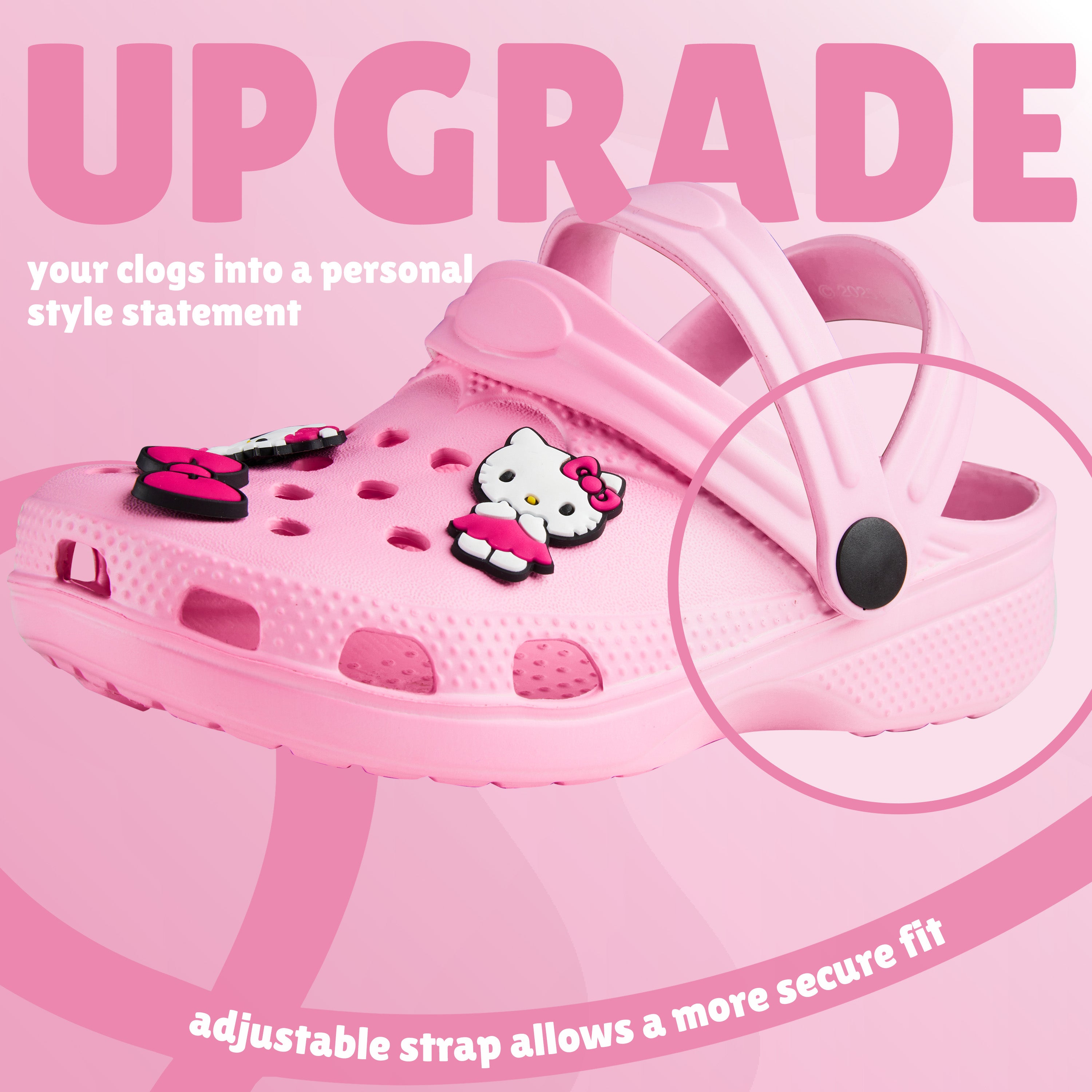 hello-kitty-clogs-fille-sabots-jardin-charms-amovibles image 5