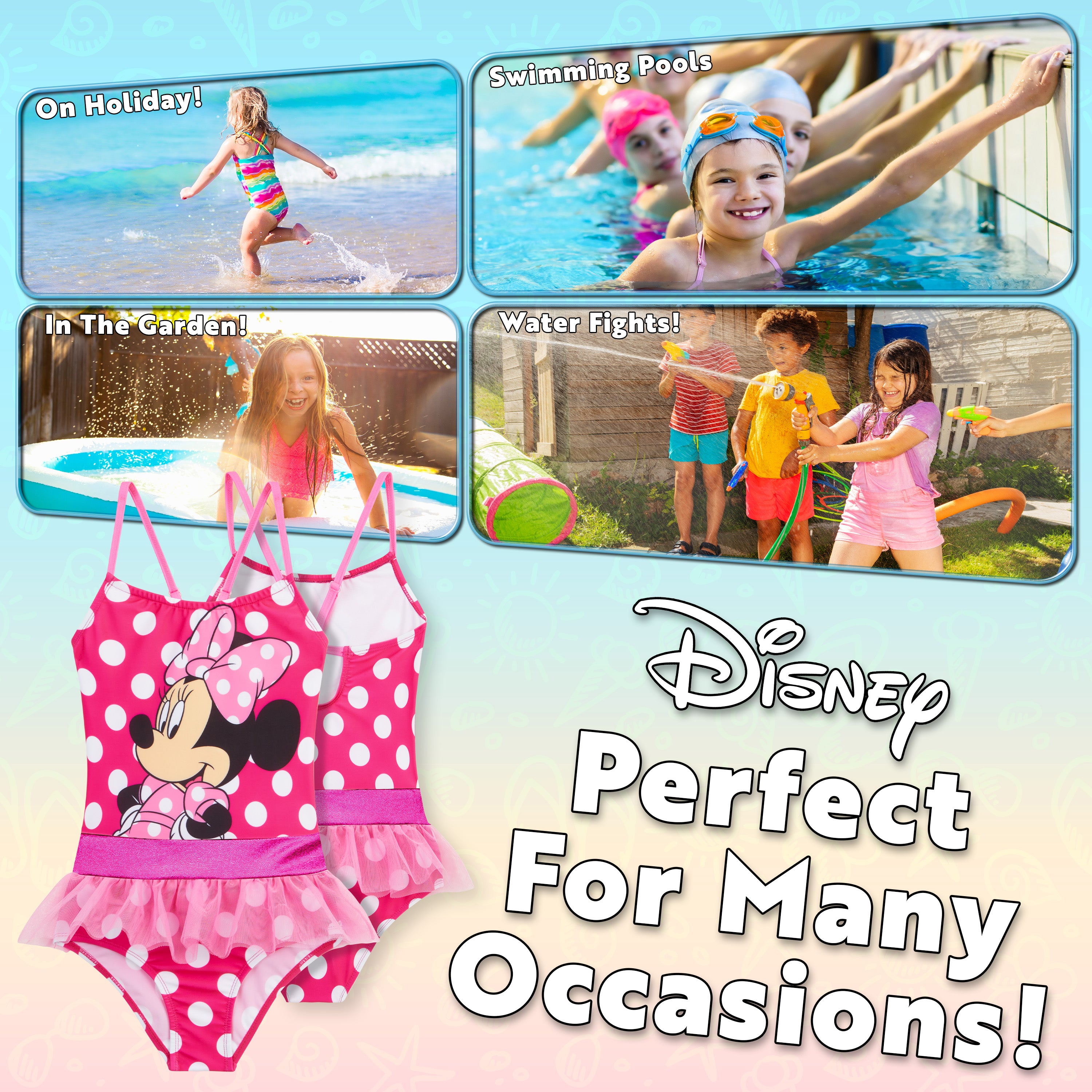 disney-minnie-mouse-maillot-de-bain-fille-1-pi-ce-piscine image 4
