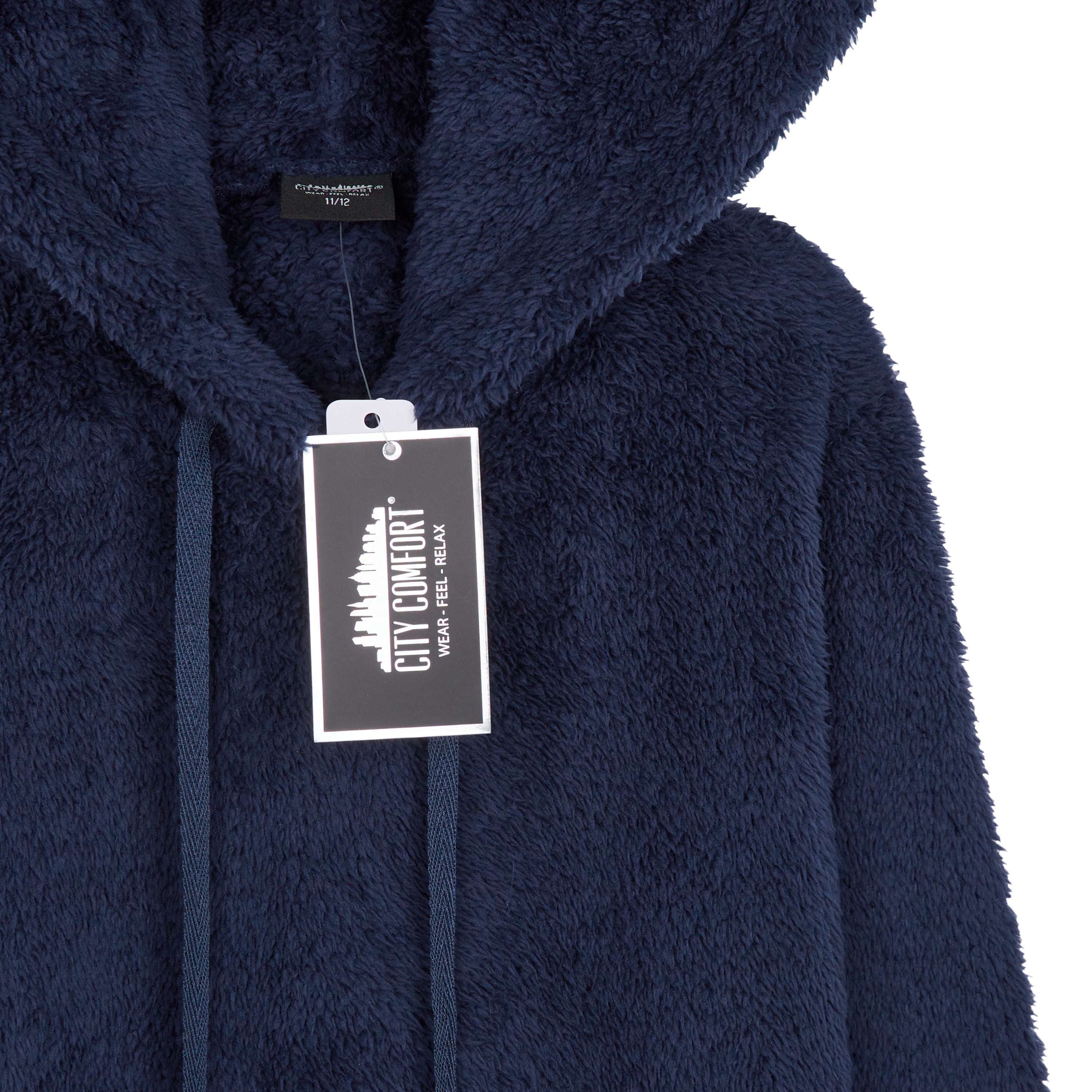 citycomfort-sweat-capuche-polaire-fille-bleu-marine-9-10-ans image 3