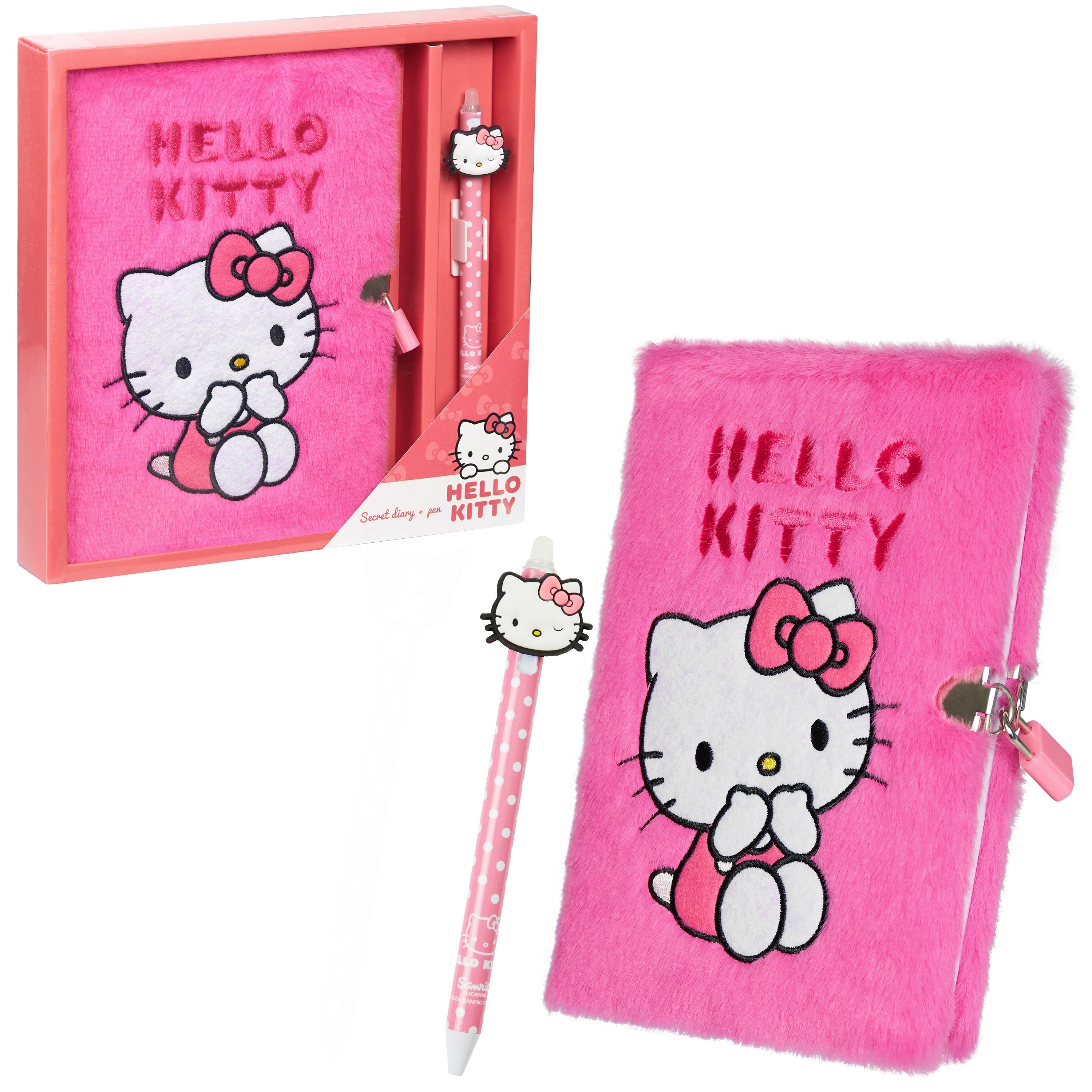 hello-kitty-journal-intime-a5-cadenas-stylo-rose image 1