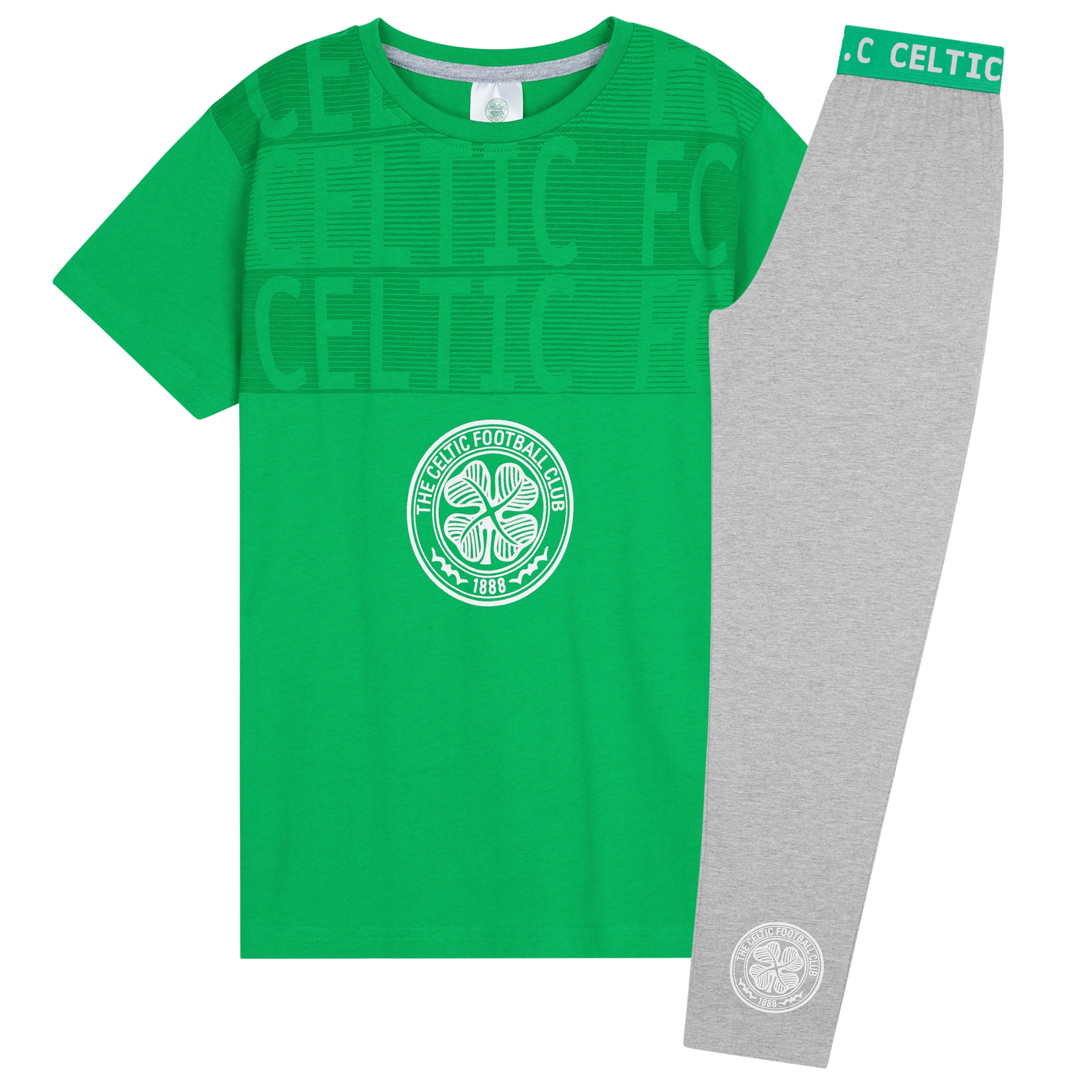 get-trend-celtic-fc-pyjama-gar-on-vert-gris-2-pi-ces image 4