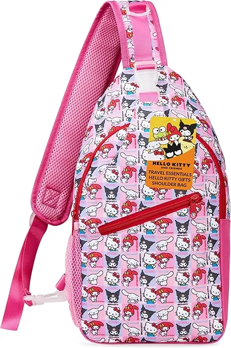 hello-kitty-sac-bandouli-re-fille-ado-5-poches-taille-unique image 1