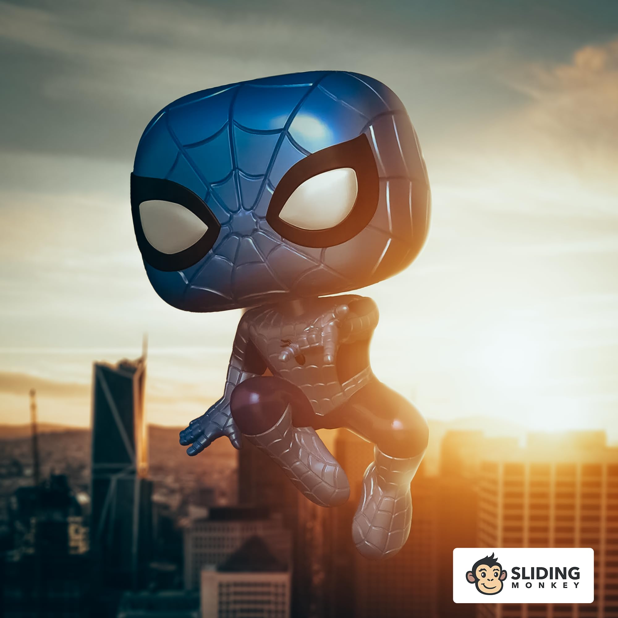 funko-pop-spider-man-metallic-make-a-wish-2022-vinyle image 2