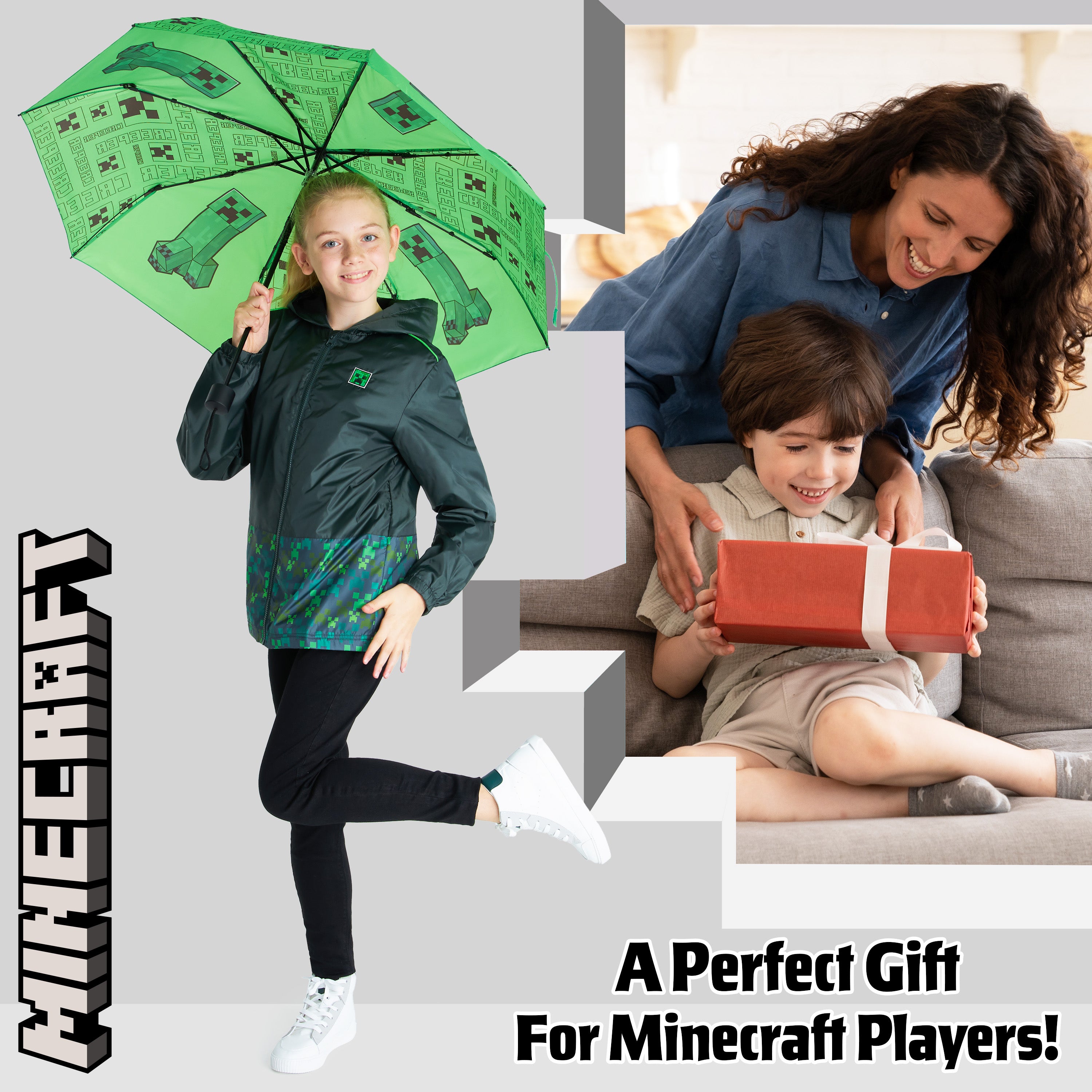 minecraft-parapluie-pliable-enfant-t-lescopique-l-ger-bouton image 3