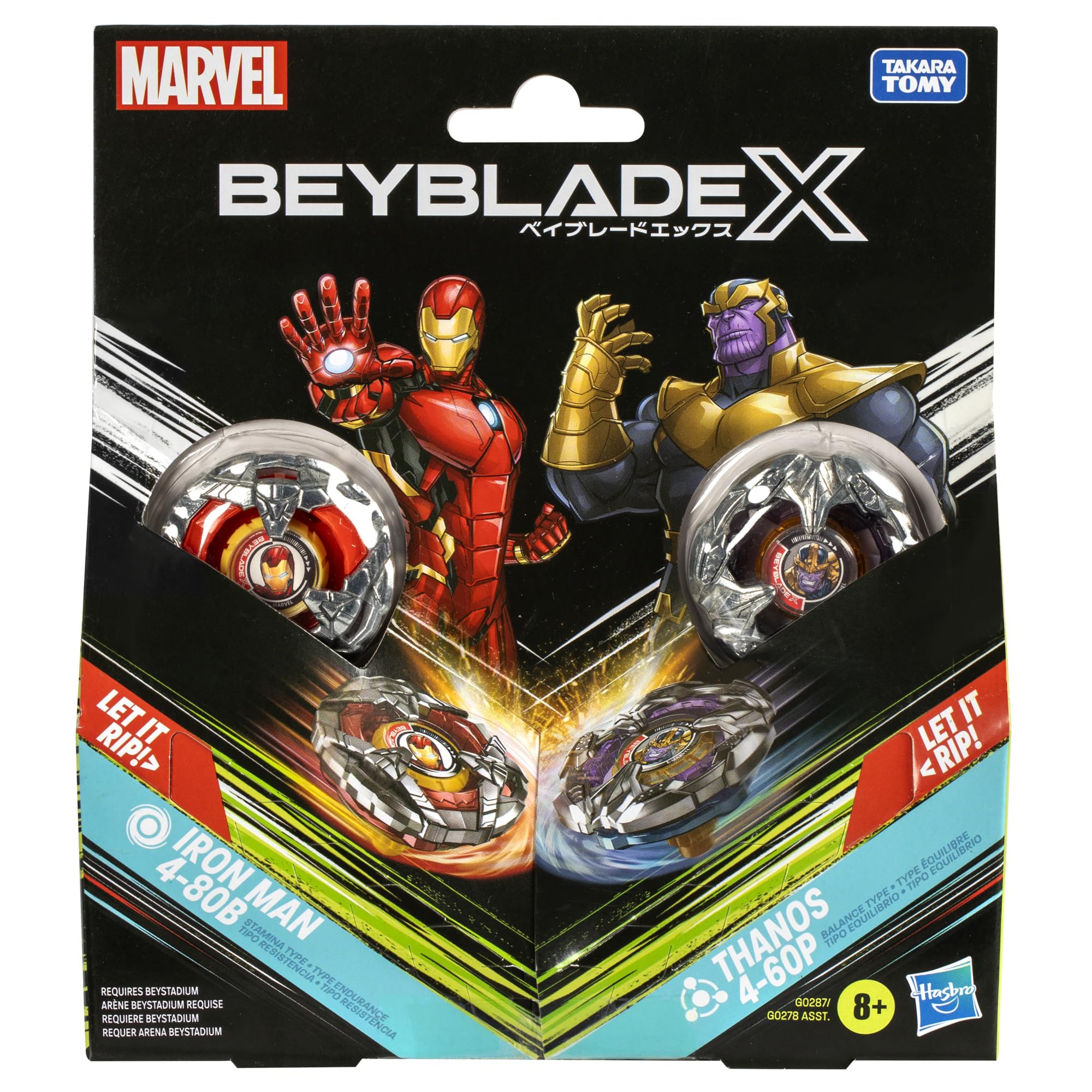 beyblade-x-marvel-iron-man-4-80b-vs-thanos-4-60b-toupies image 3