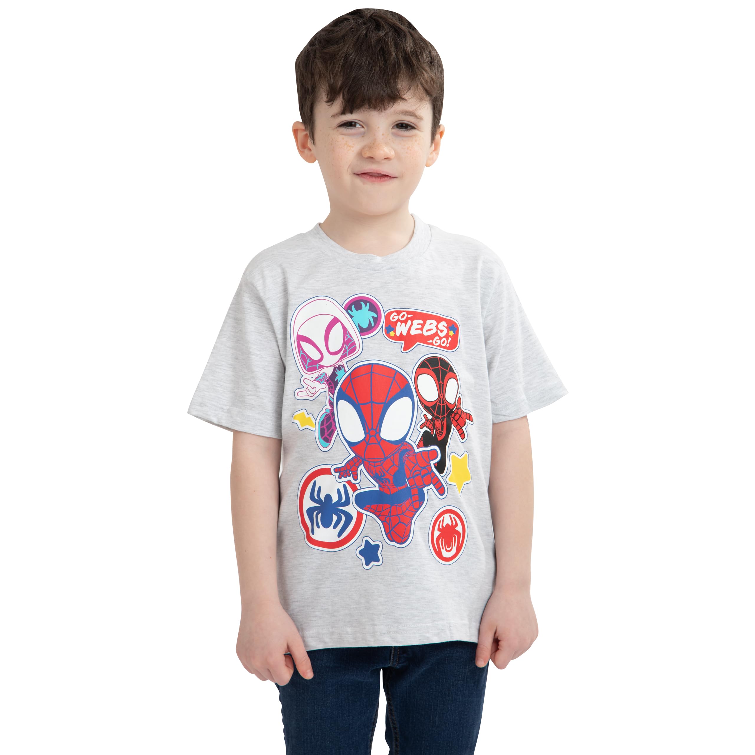 marvel-t-shirt-spiderman-gar-on-gris-7-8-ans image 2