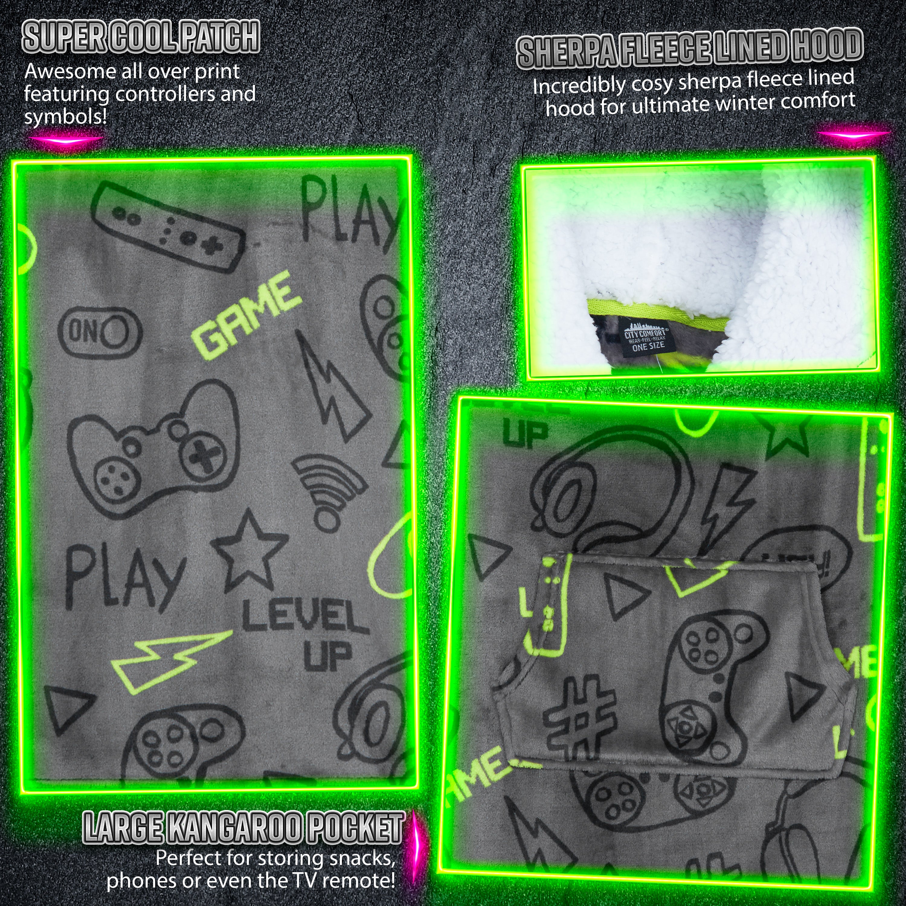 citycomfort-sweat-plaid-gar-on-gamer-polaire-oversize image 6