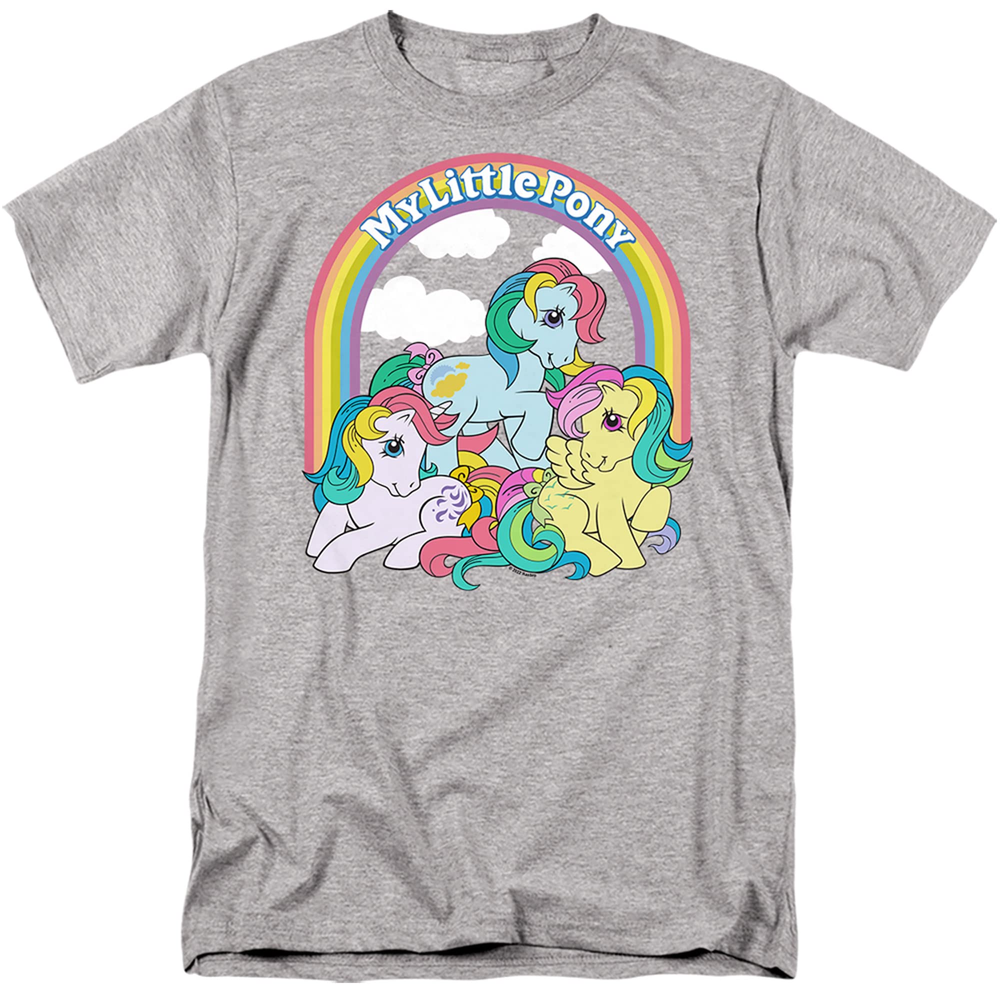 my-little-pony-t-shirt-femme-gris-chin-rainbow image 1
