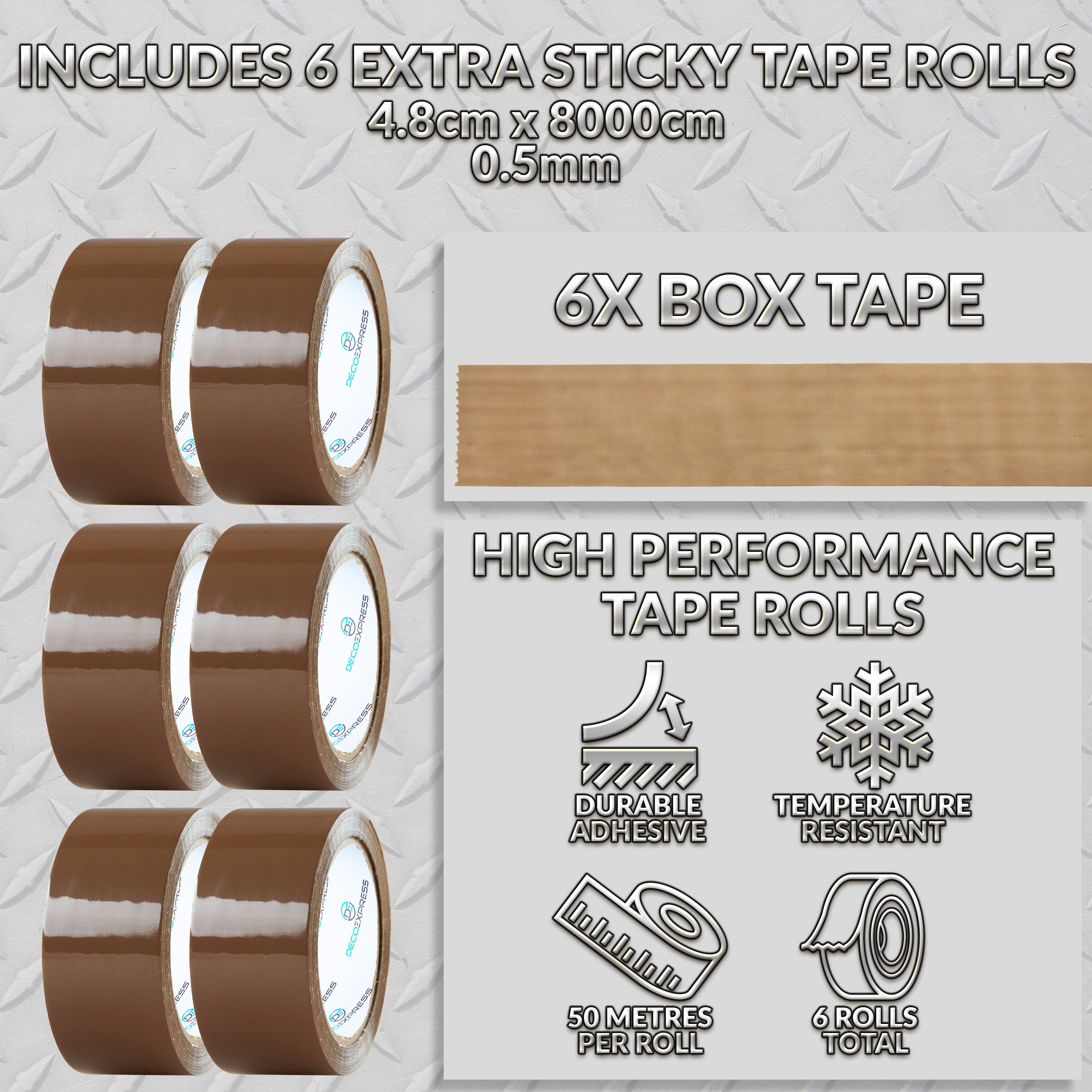 get-trend-d-vidoir-ruban-adh-sif-marron-6-rouleaux-petit image 3