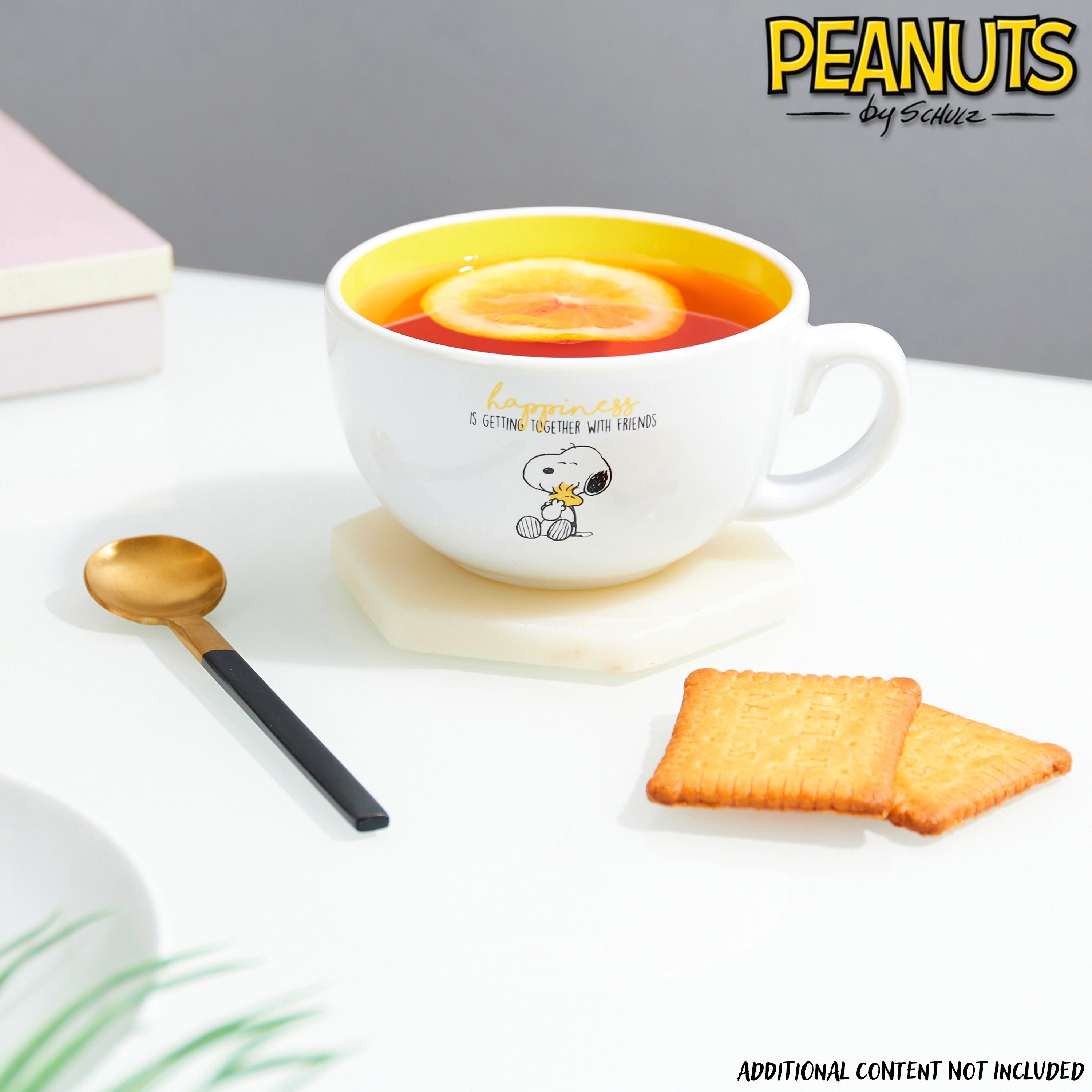 peanuts-snoopy-mug-c-ramique-cappuccino-340ml-blanc-jaune image 5