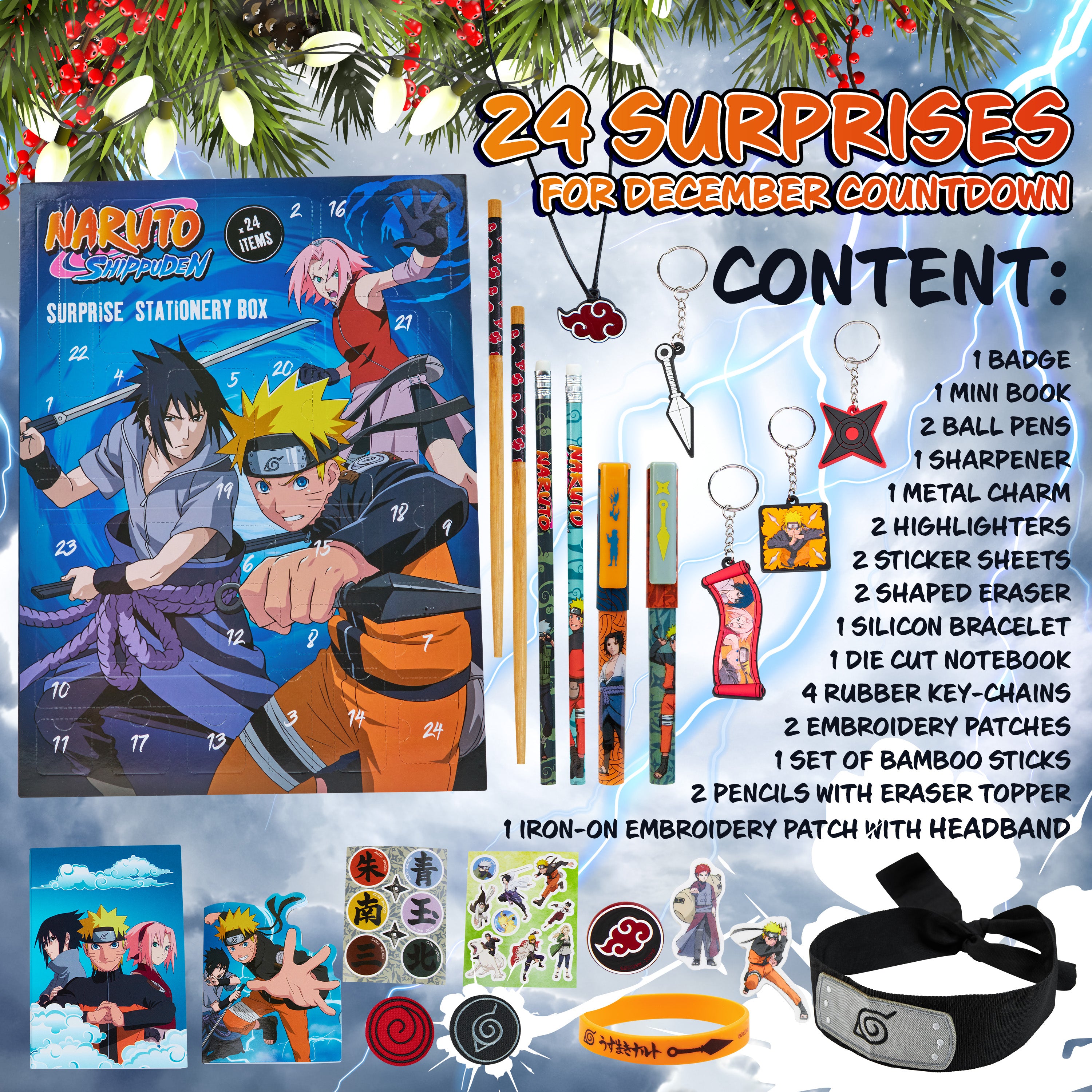 naruto-calendrier-de-l-avent-papeterie-orange-24-surprises image 7
