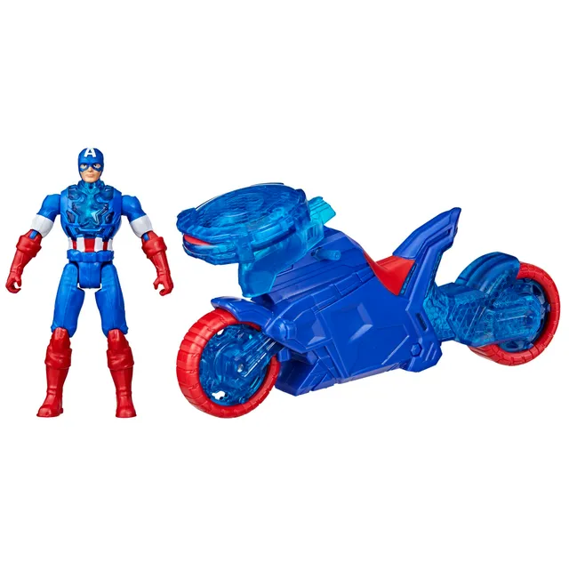 marvel-epic-world-of-action-moto-lance-bouclier-captain-america-figurine-10-cm image 1