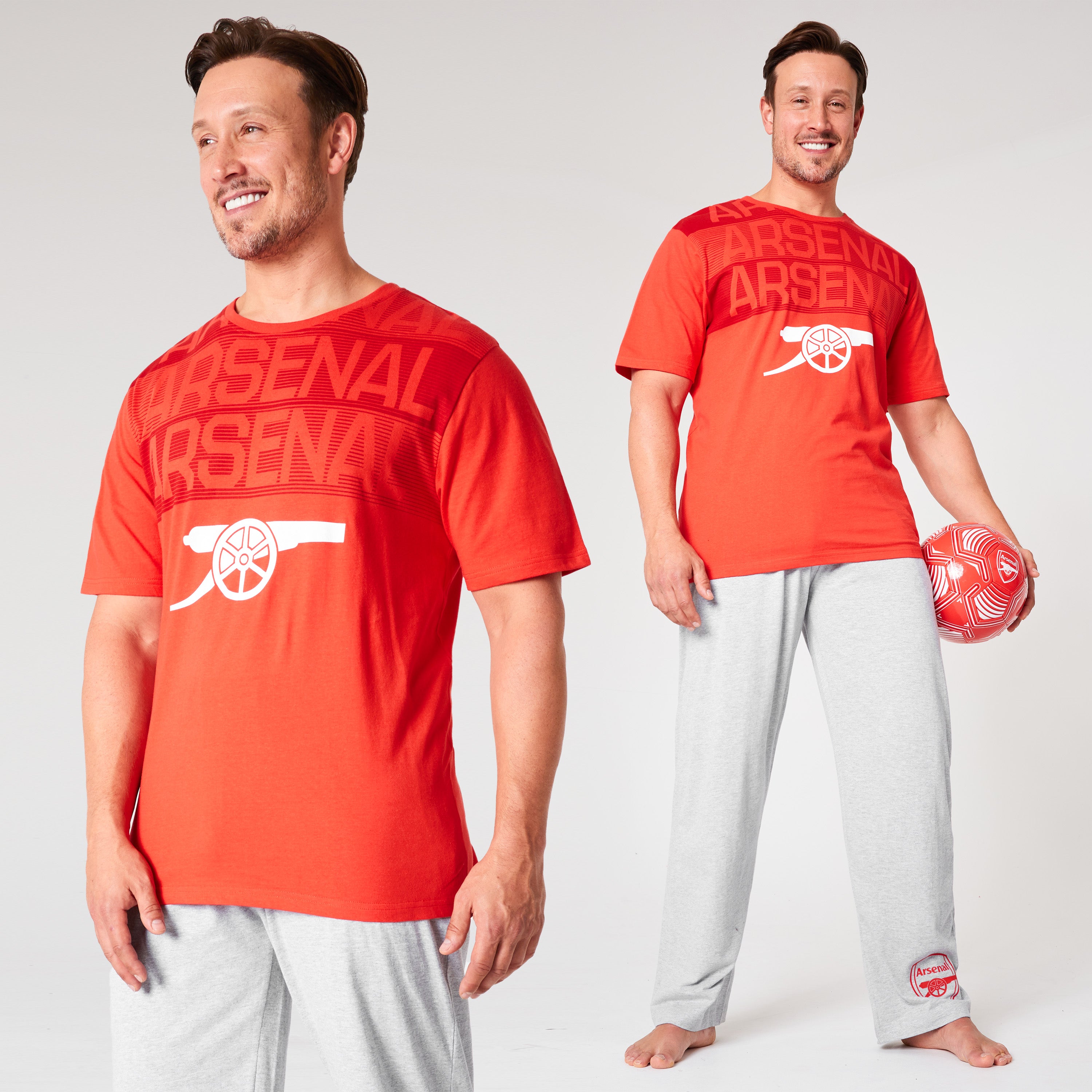 arsenal-men-pyjama-homme-rouge-gris-taille-l image 2