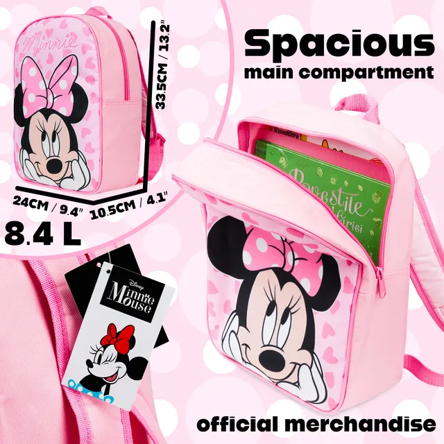 minnie-mouse-sac-dos-enfant-rose-3-9-ans-maternelle image 1
