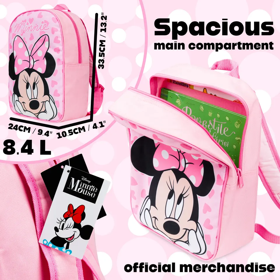 minnie-mouse-sac-dos-enfant-rose-3-9-ans-maternelle image 1