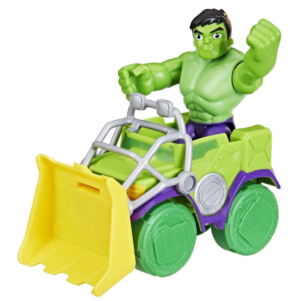 marvel-toys-spidey-hulk-camion-d-molisseur-figurine-10-cm-vert image 5