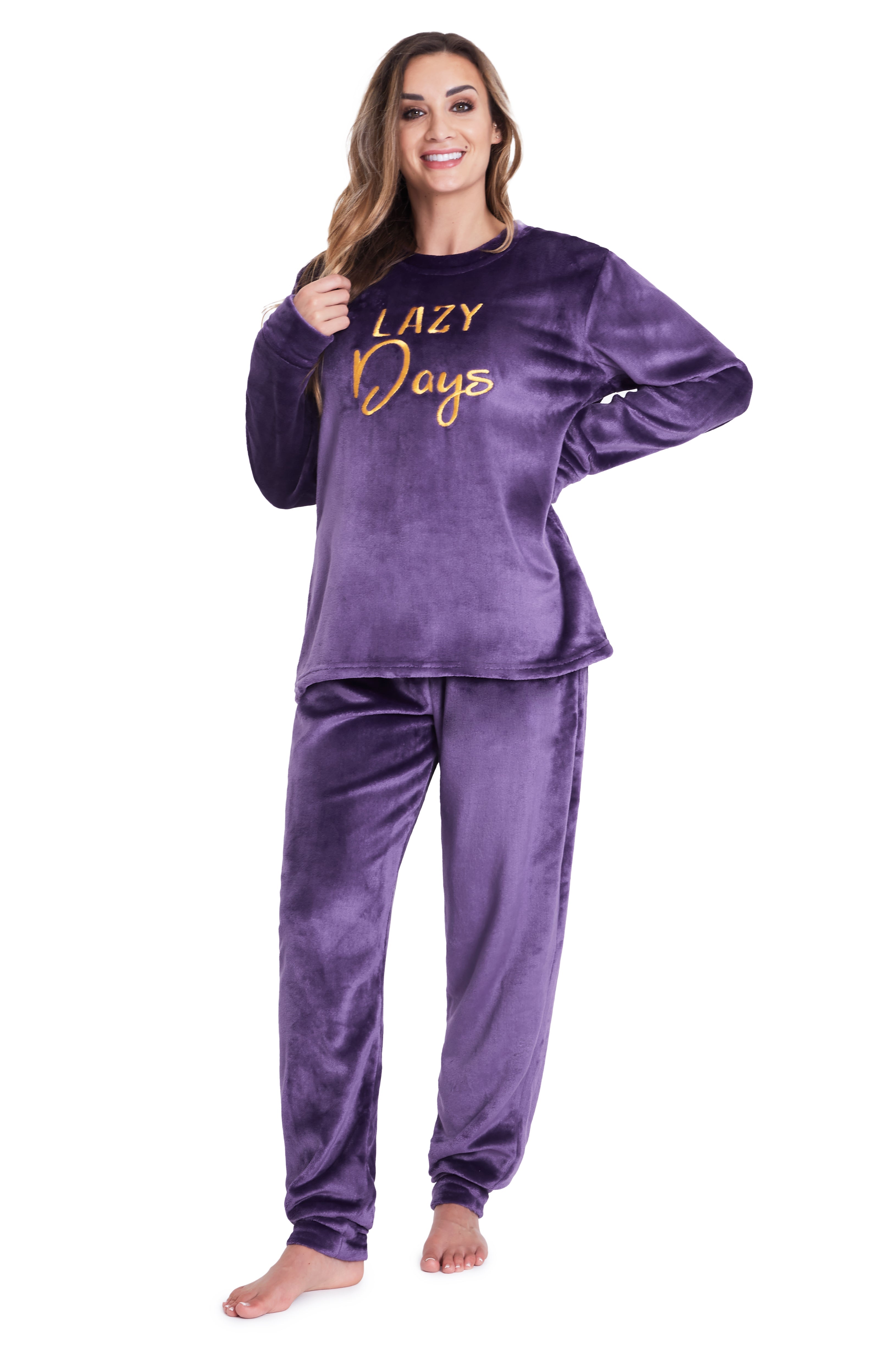 citycomfort-pyjama-polaire-femme-haut-pantalon image 6