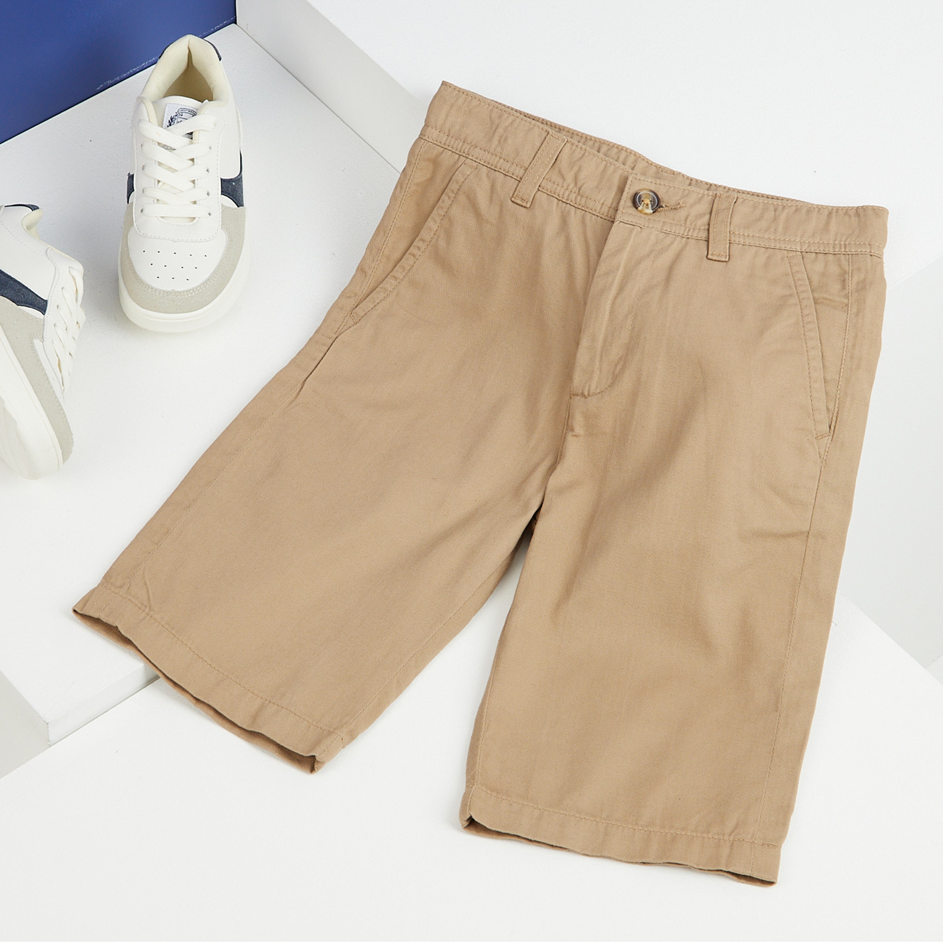 get-trend-short-chino-gar-on-beige-coton-4-5-ans image 3