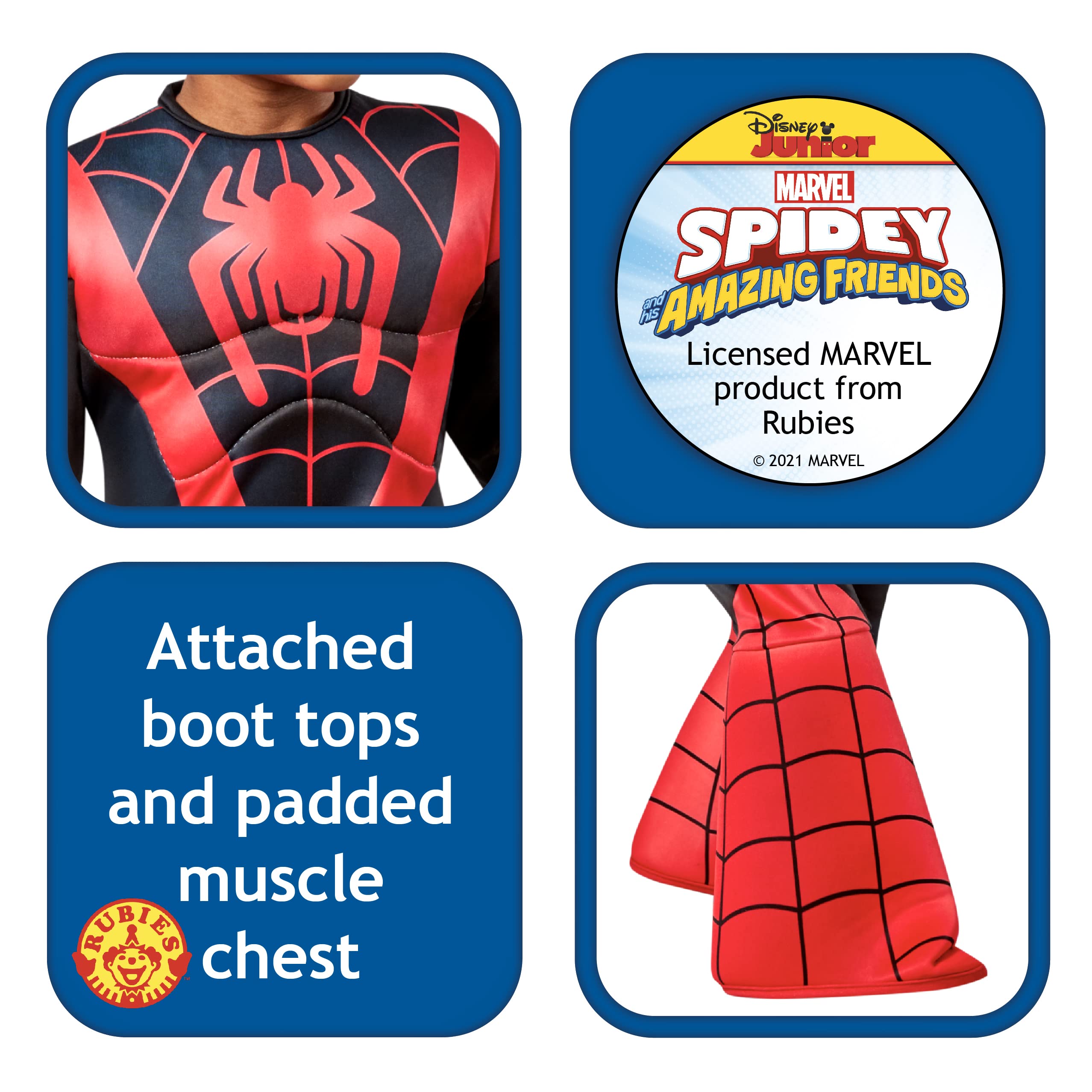 rubie-s-spin-costume-deluxe-enfant-d-guisement-spidey-mixte image 4