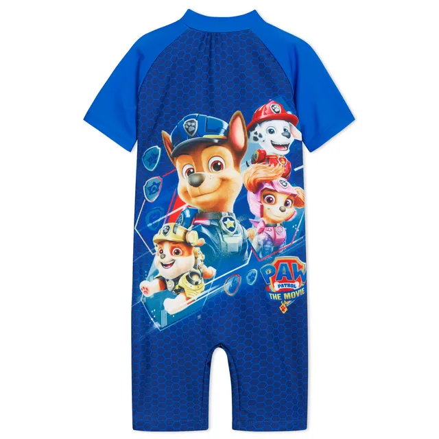 paw-patrol-maillot-de-bain-gar-on-une-pi-ce-manches-courtes image 1