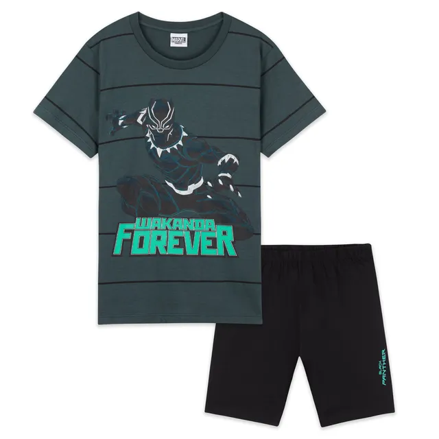 marvel-black-panther-pyjama-gar-on-short-coton-5-6-ans image 1
