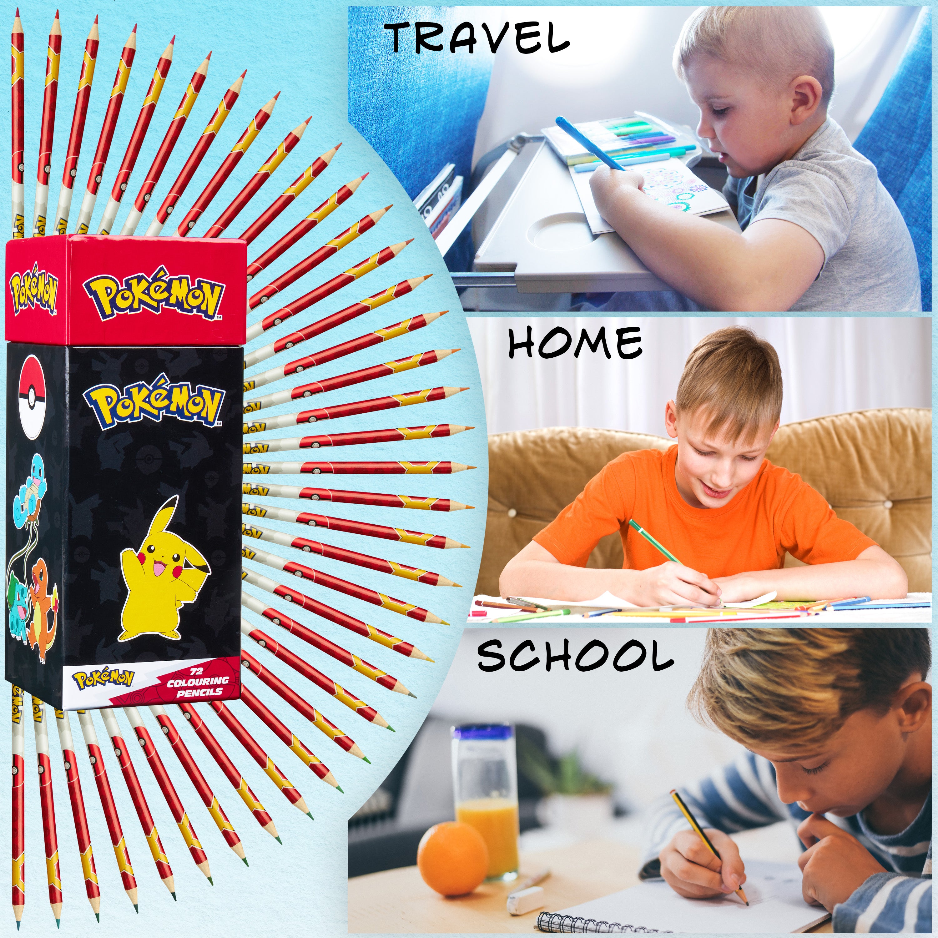 get-trend-pok-mon-crayons-couleur-72-pi-ces-pikachu image 3