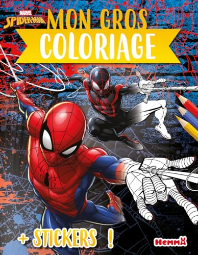 marvel-spider-man-mon-gros-coloriage-stickers-livre-4-ans image 4