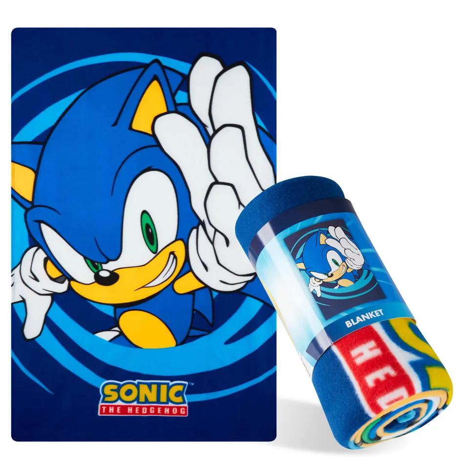 sonic-the-hedgehog-plaid-polaire-enfant-100x150-cm image 1