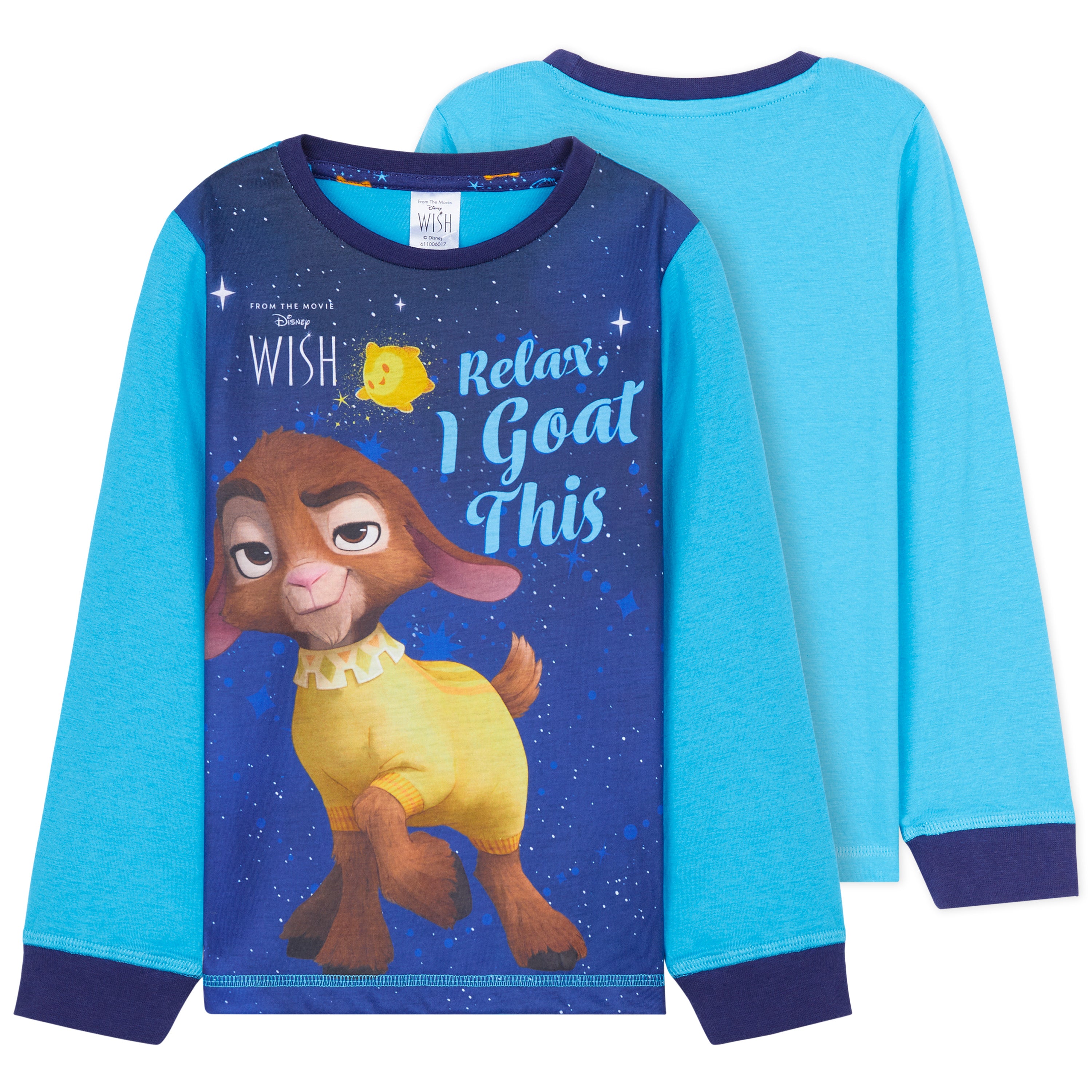 disney-wish-pyjama-fille-bleu-2-pi-ces-7-8-ans image 3