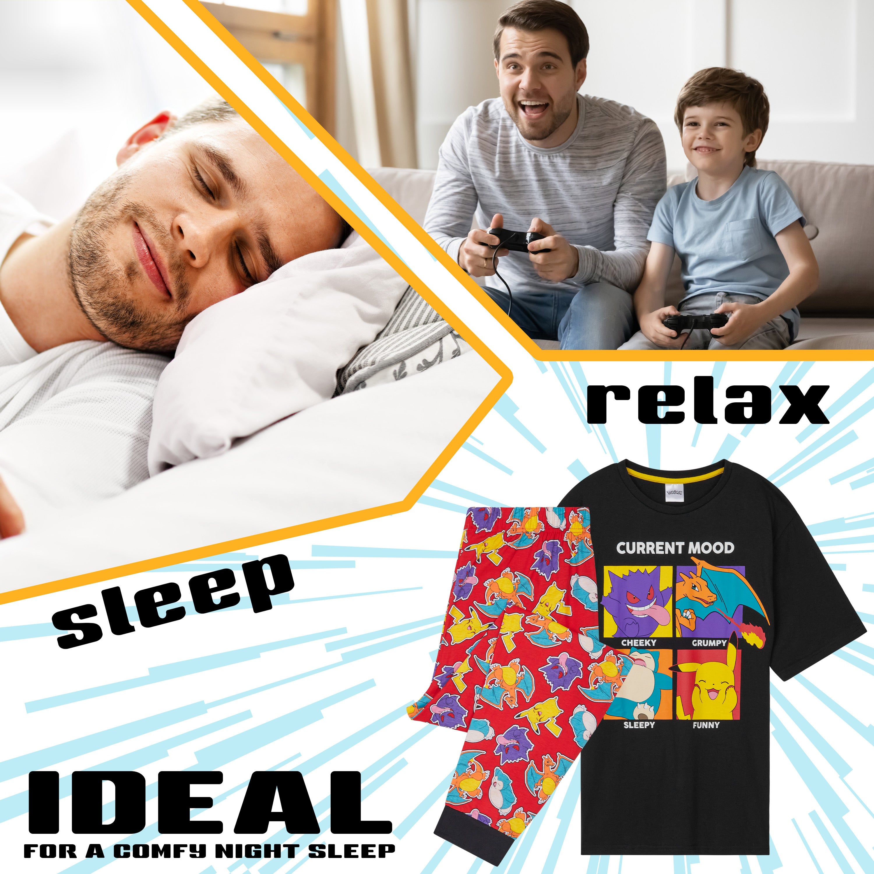 pok-mon-pyjama-homme-coton-taille-l-t-shirt-pantalon image 6