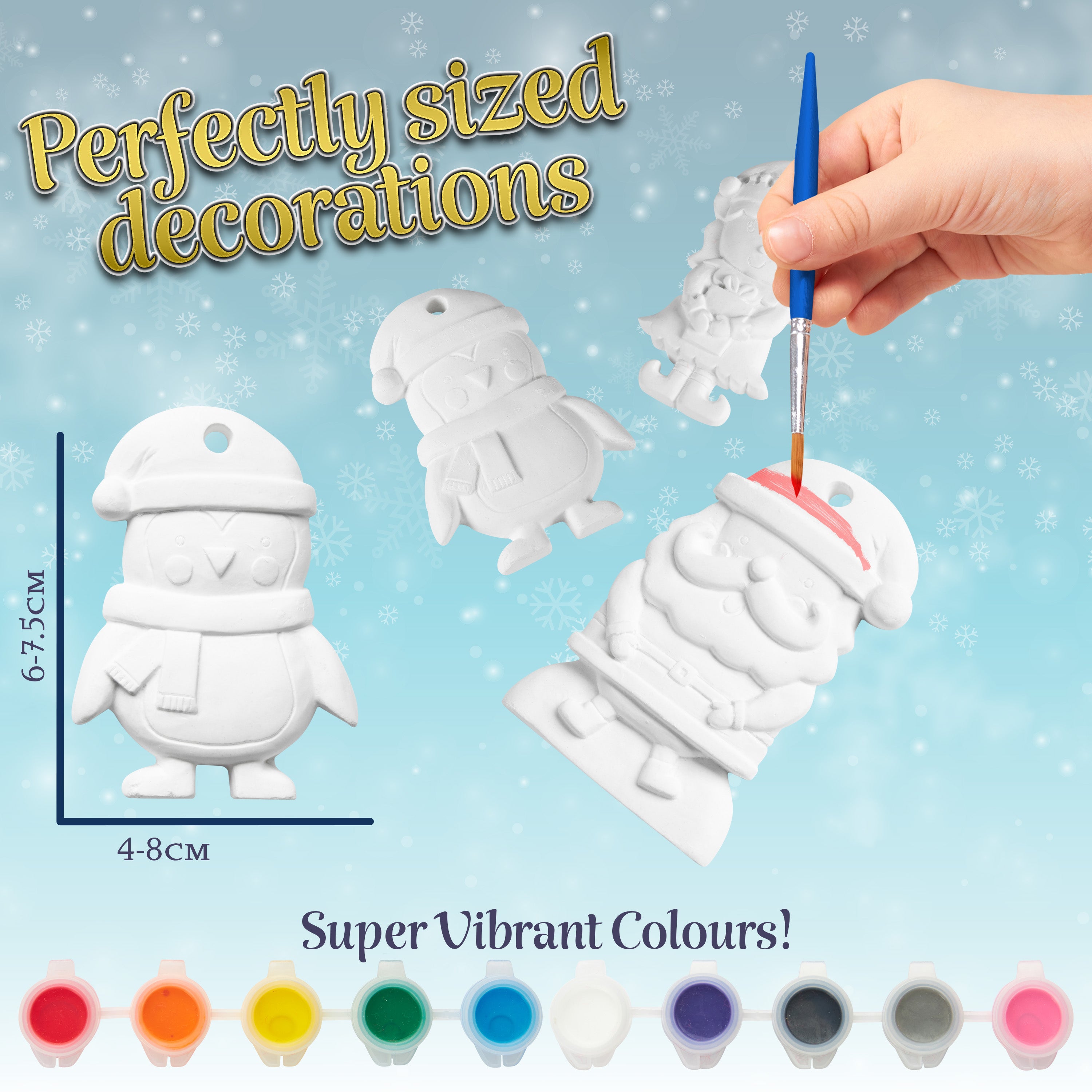 kreativekraft-kit-peinture-d-corations-no-l-enfant-10-pi-ces image 5