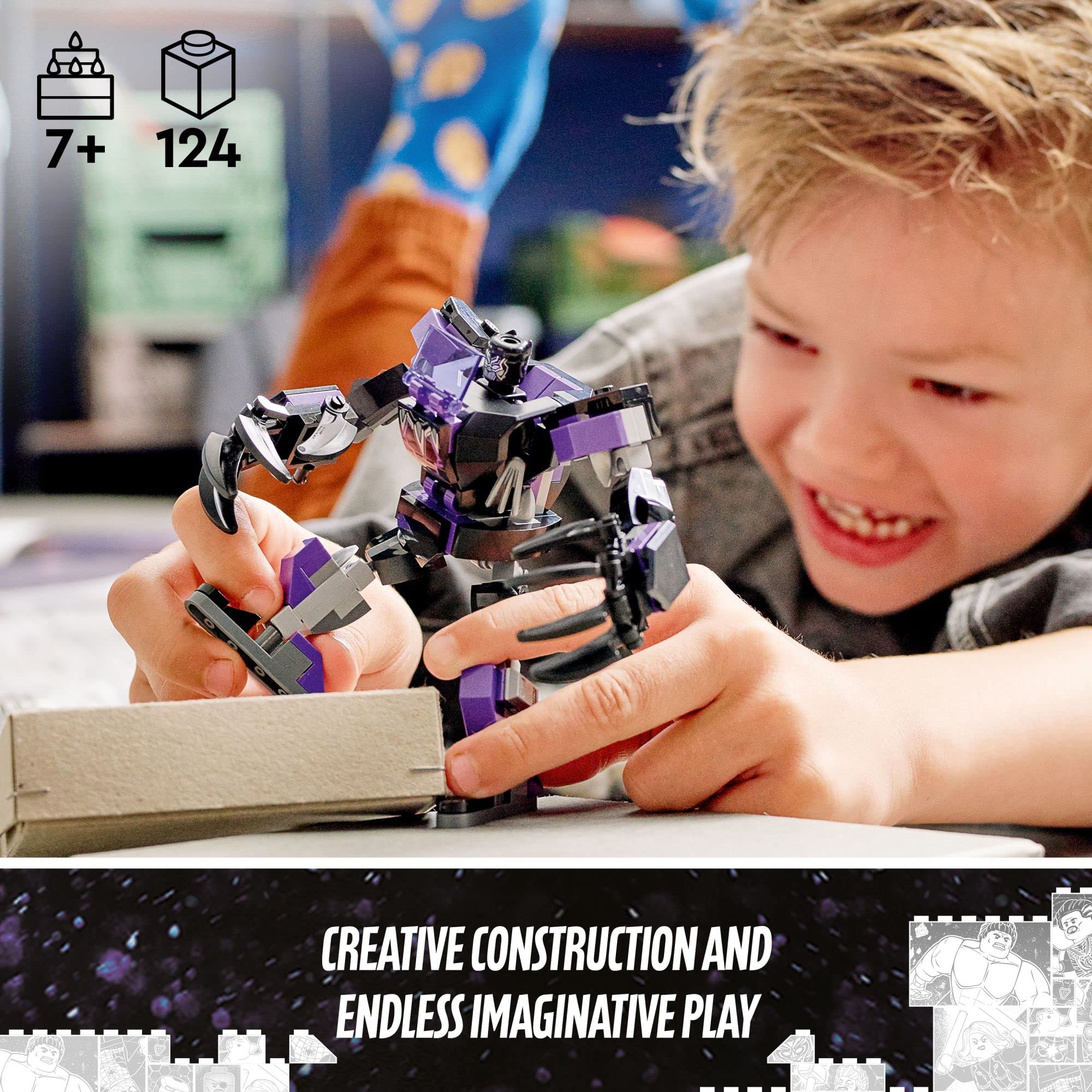 lego-marvel-black-panther-mech-armor-76204-jeu-124-pi-ces-7-ans image 3