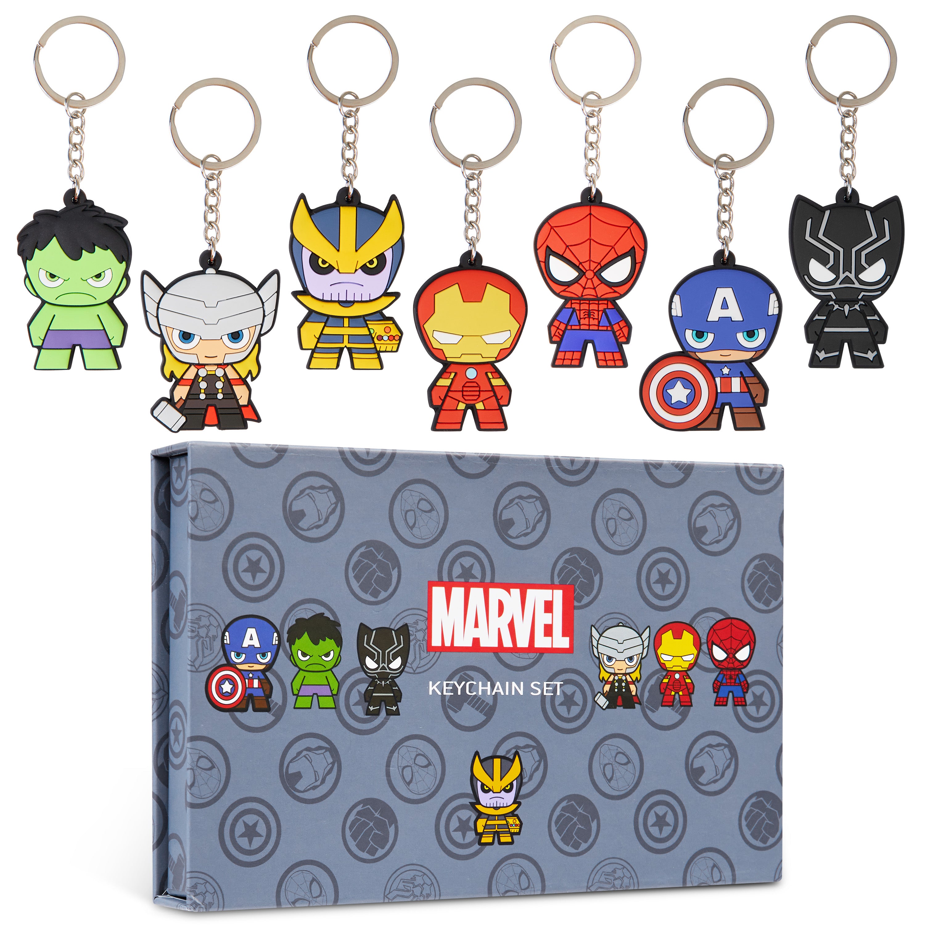 marvel-porte-cl-s-avengers-gar-on-lot-7-figurines image 1