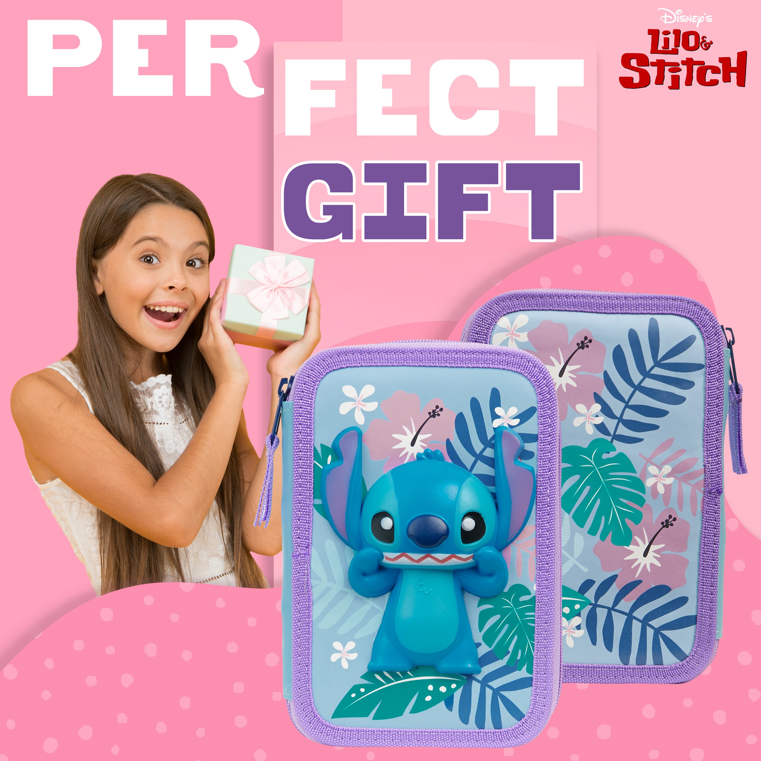 trousse-disney-stitch-fille-garnie-2-compartiments image 3
