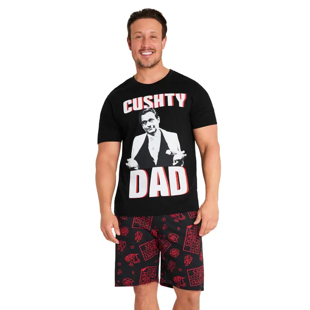 only-fools-and-horses-pyjama-court-homme-coton-noir image 1