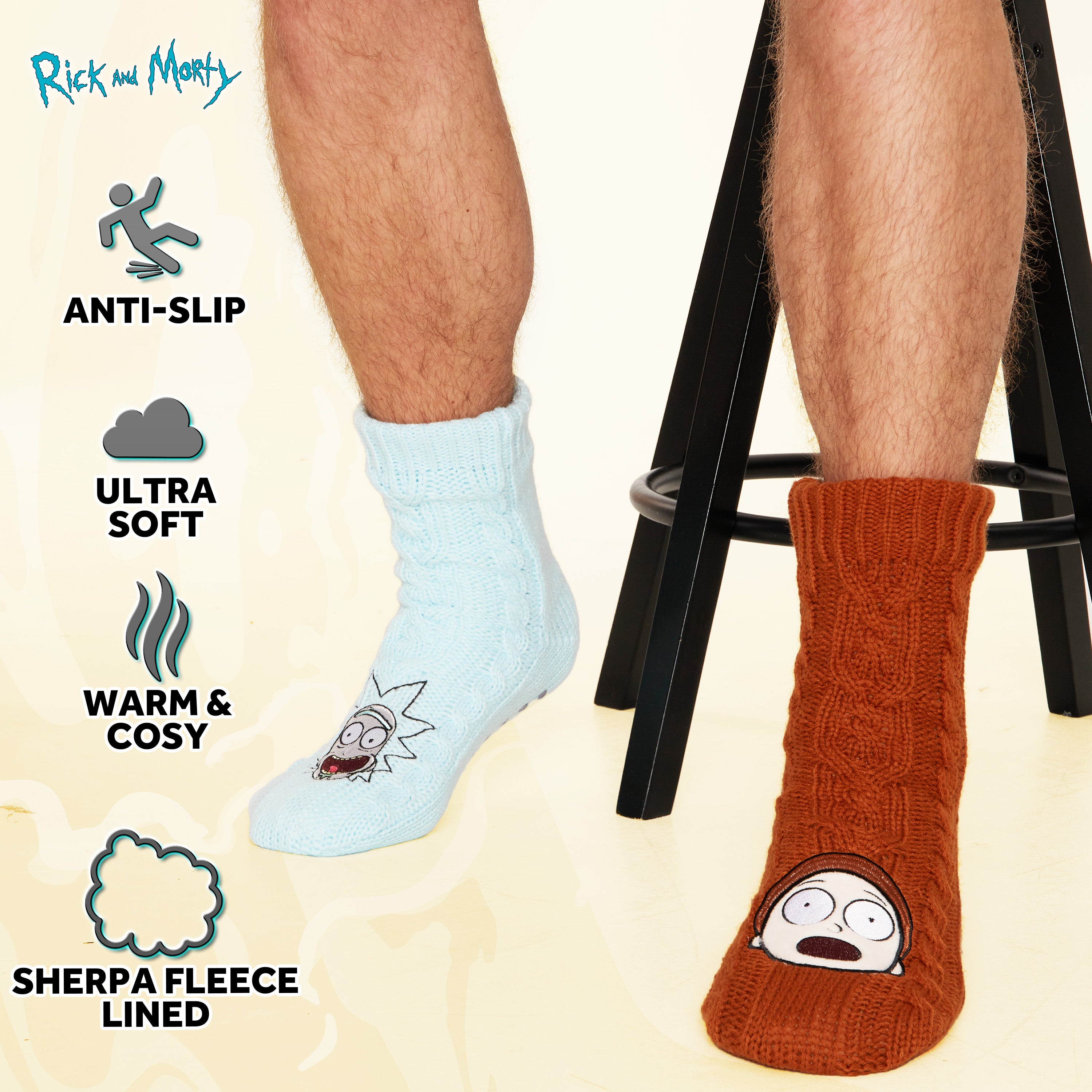 rick-and-morty-chaussettes-pilou-homme-rouille-bleu-antides image 5