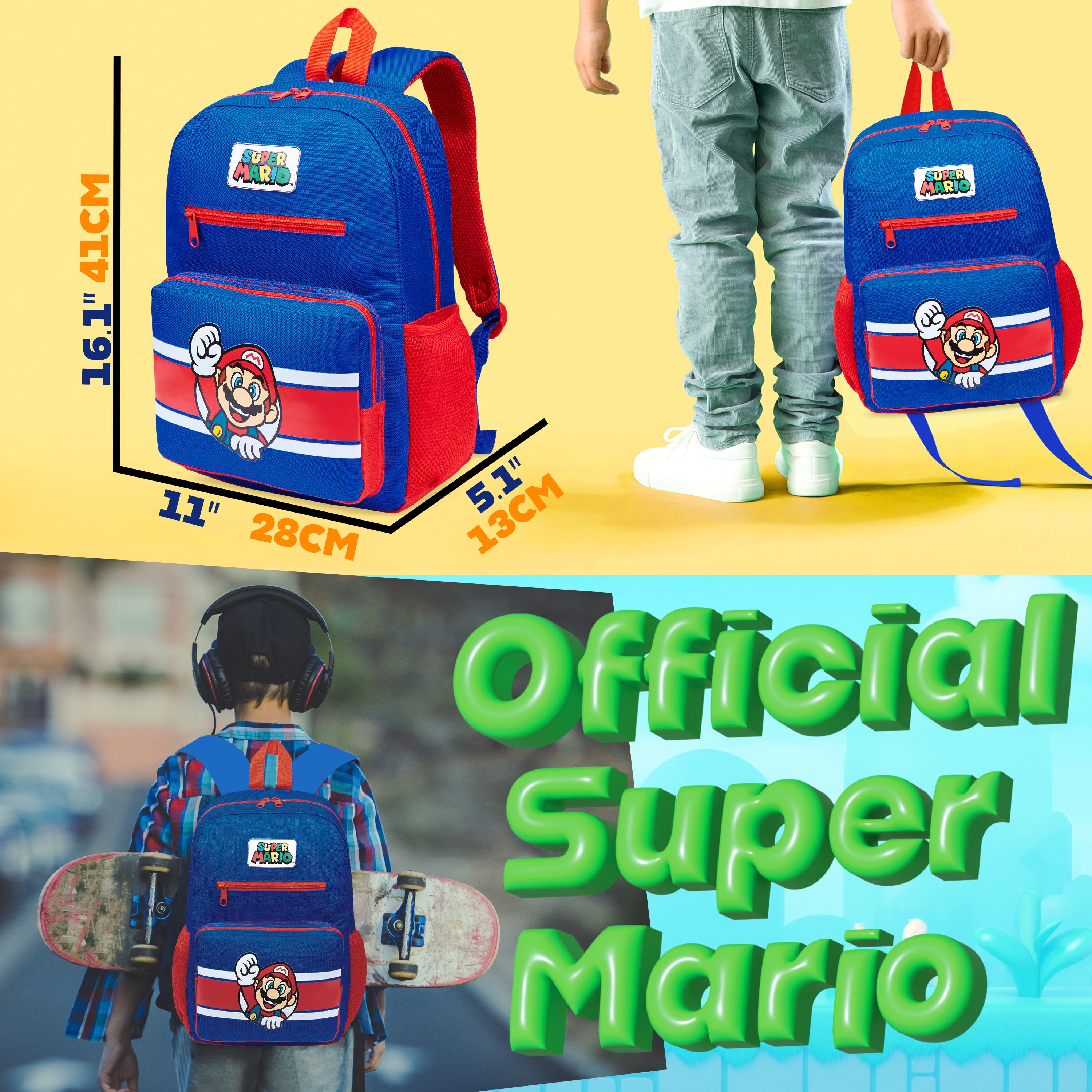 super-mario-sac-dos-gar-on-cole-gamer-enfant image 2