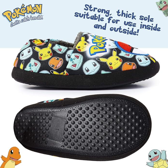 pok-mon-chaussons-bottes-enfant-pikachu-bulbizarre-souple-taille-3 image 6