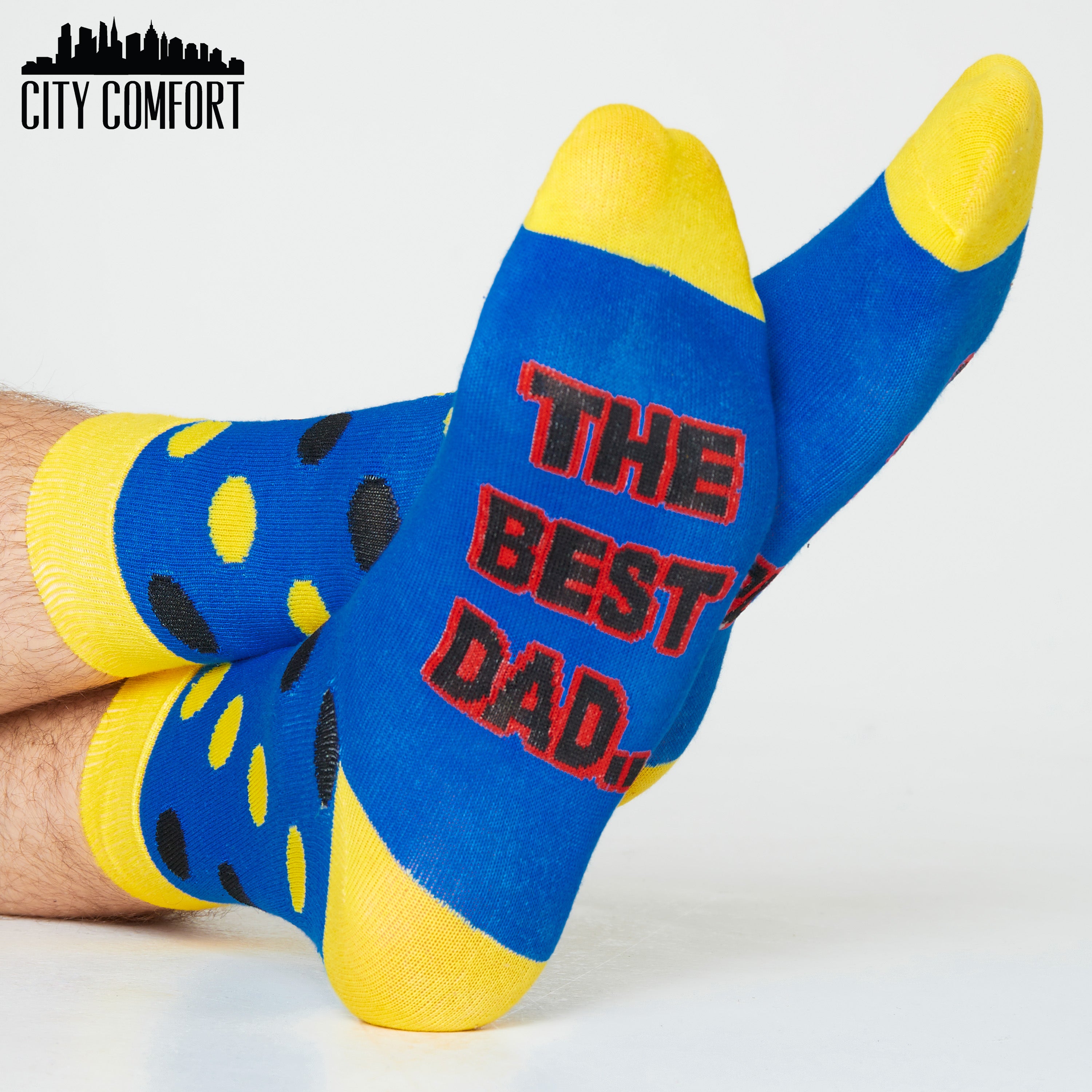 citycomfort-men-lot-5-chaussettes-super-dad-coton image 3