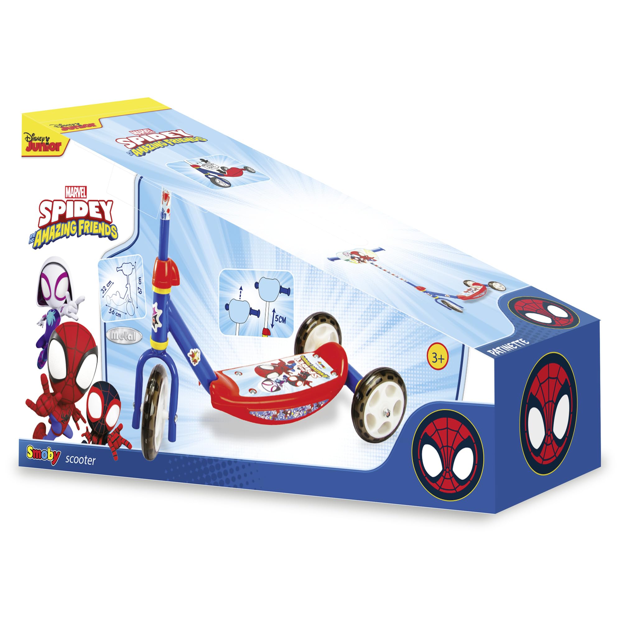 smoby-spidey-trottinette-3-roues-enfant-m-tal-3-ans image 4