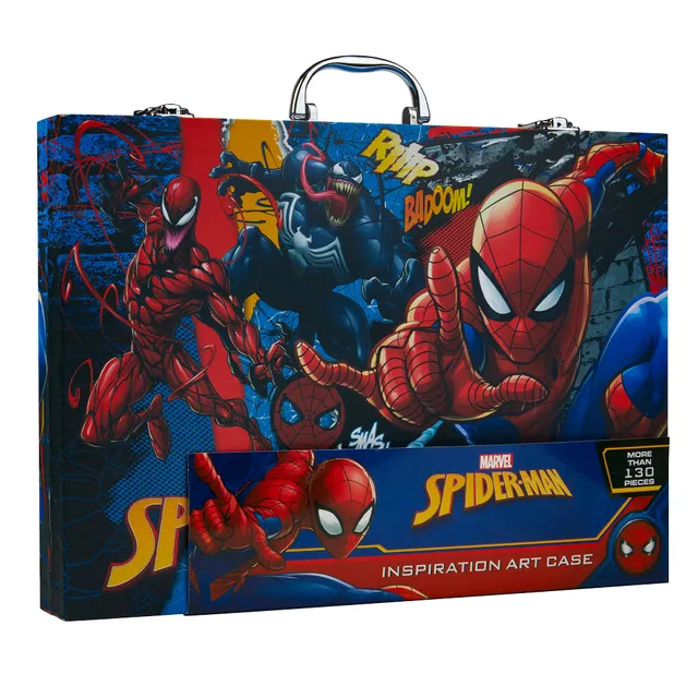 marvel-avengers-set-dessin-spiderman-130-pi-ces-valisette image 1