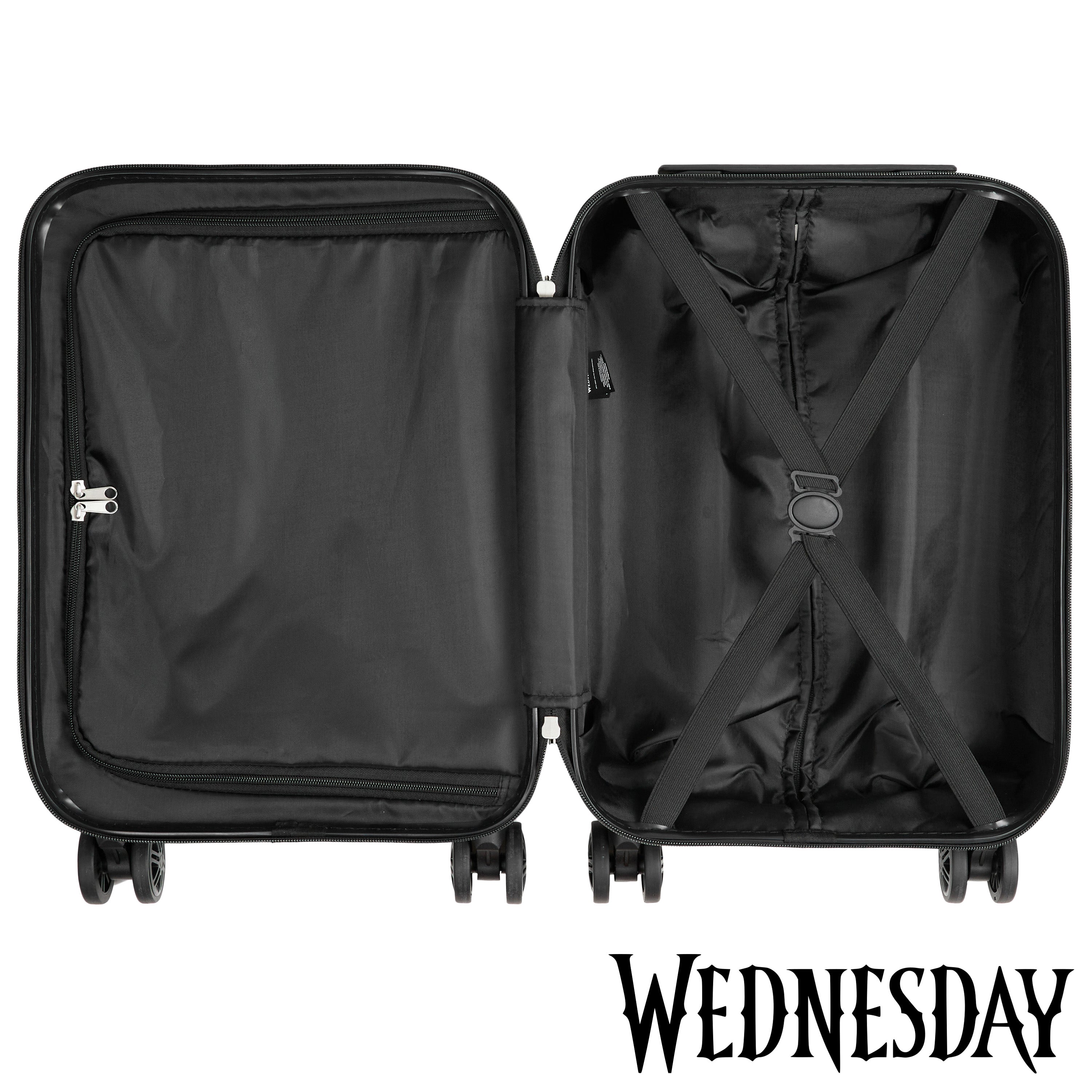 wednesday-valise-enfant-roulettes-cabine-49-cm-noire image 3