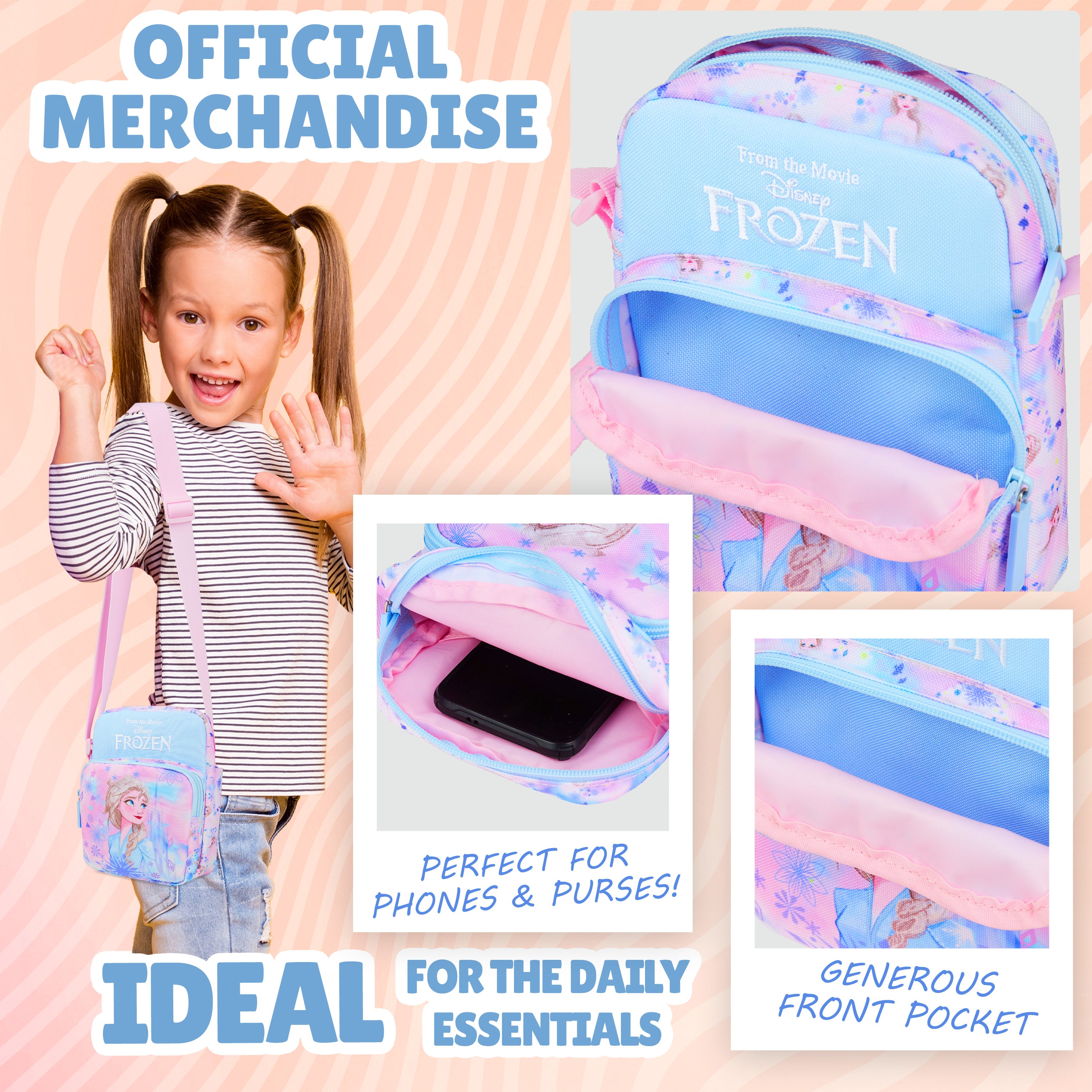 get-trend-girls-disney-frozen-sac-bandouli-re-fille-ajustable image 3