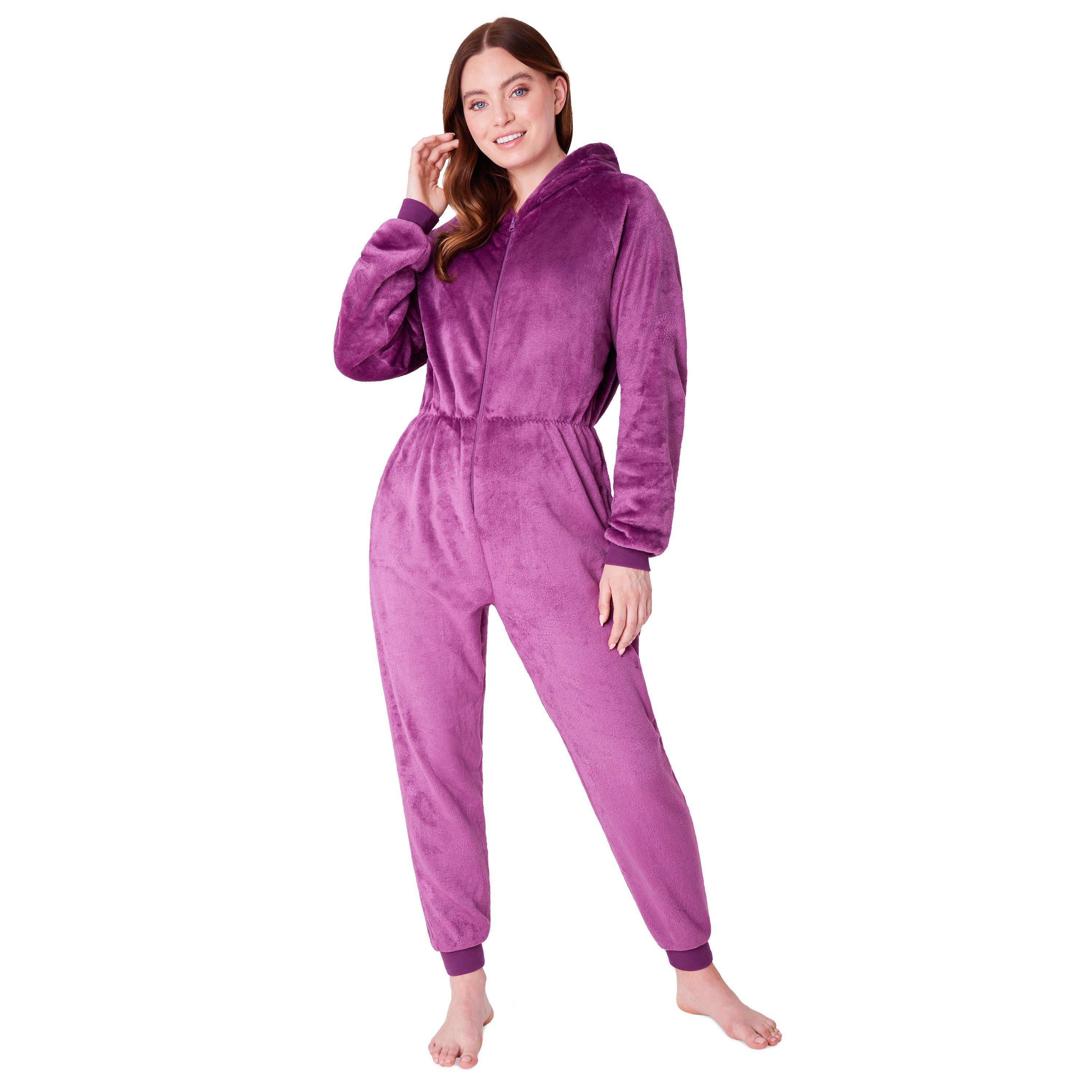 citycomfort-combinaison-pyjama-polaire-femme-capuche image 2