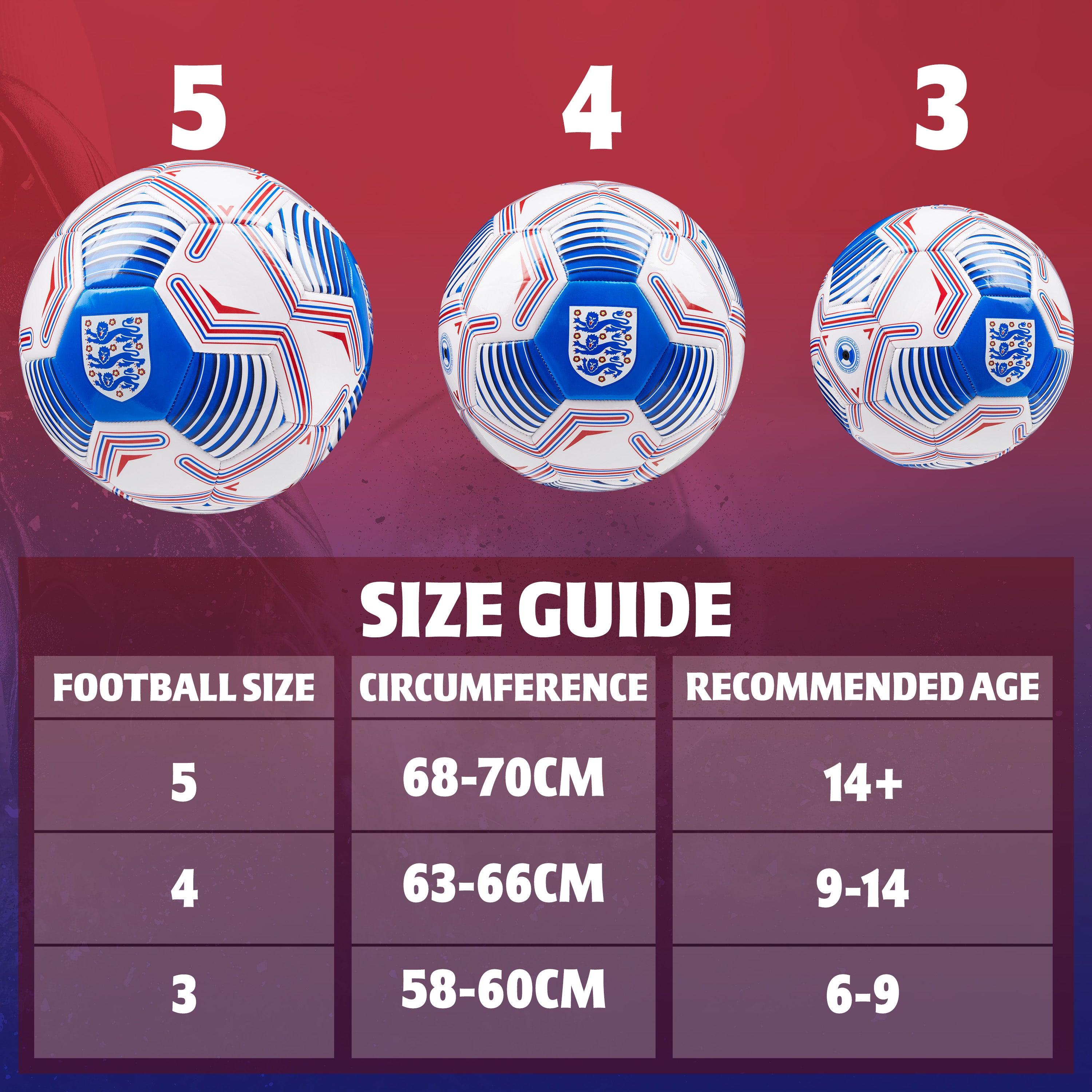 get-trend-england-fa-ballon-foot-taille-5-bleu image 6