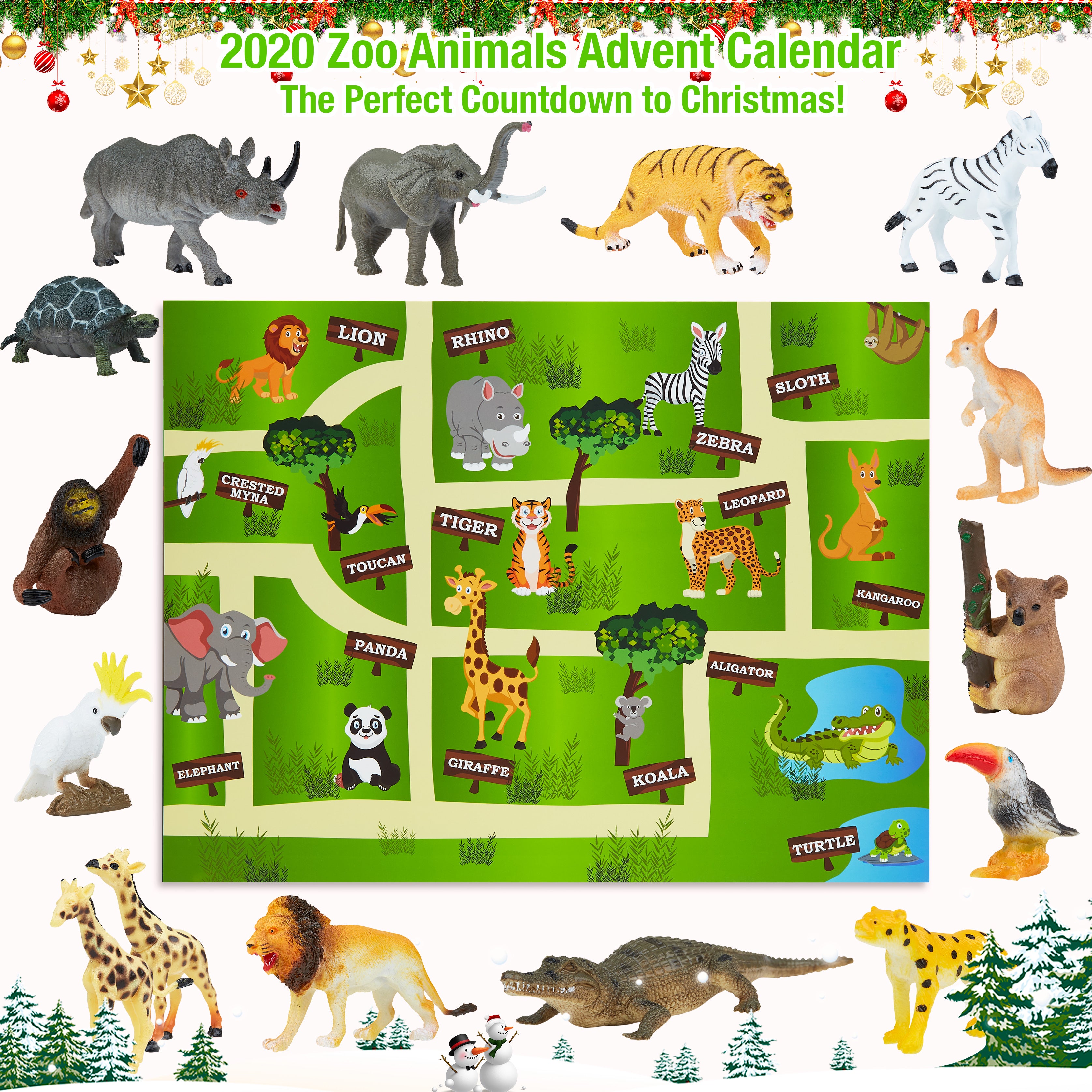 kreativekraft-calendrier-de-l-avent-enfant-zoo-24-jouets image 2