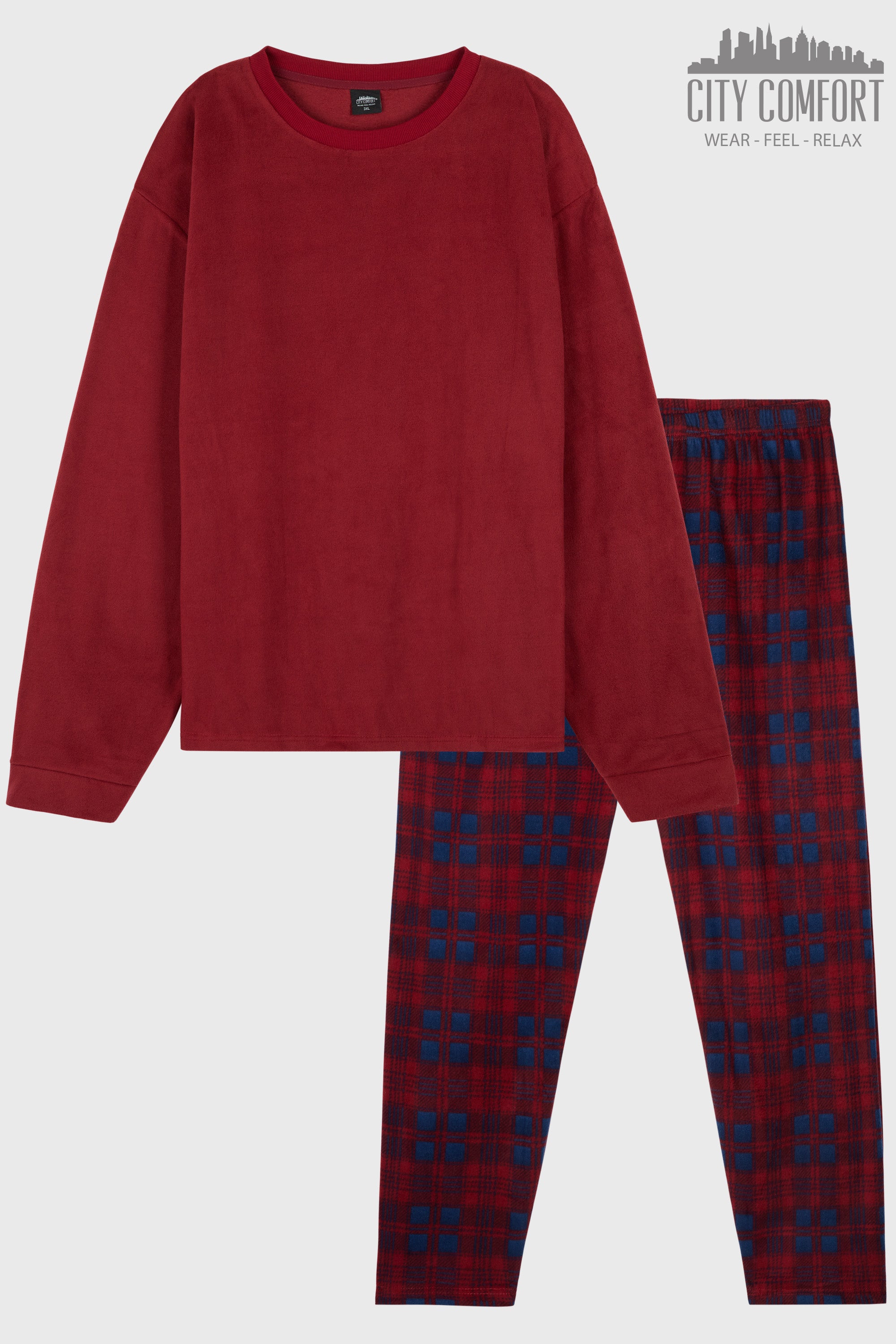 citycomfort-pyjama-polaire-homme-2-pi-ces-taille-m image 3