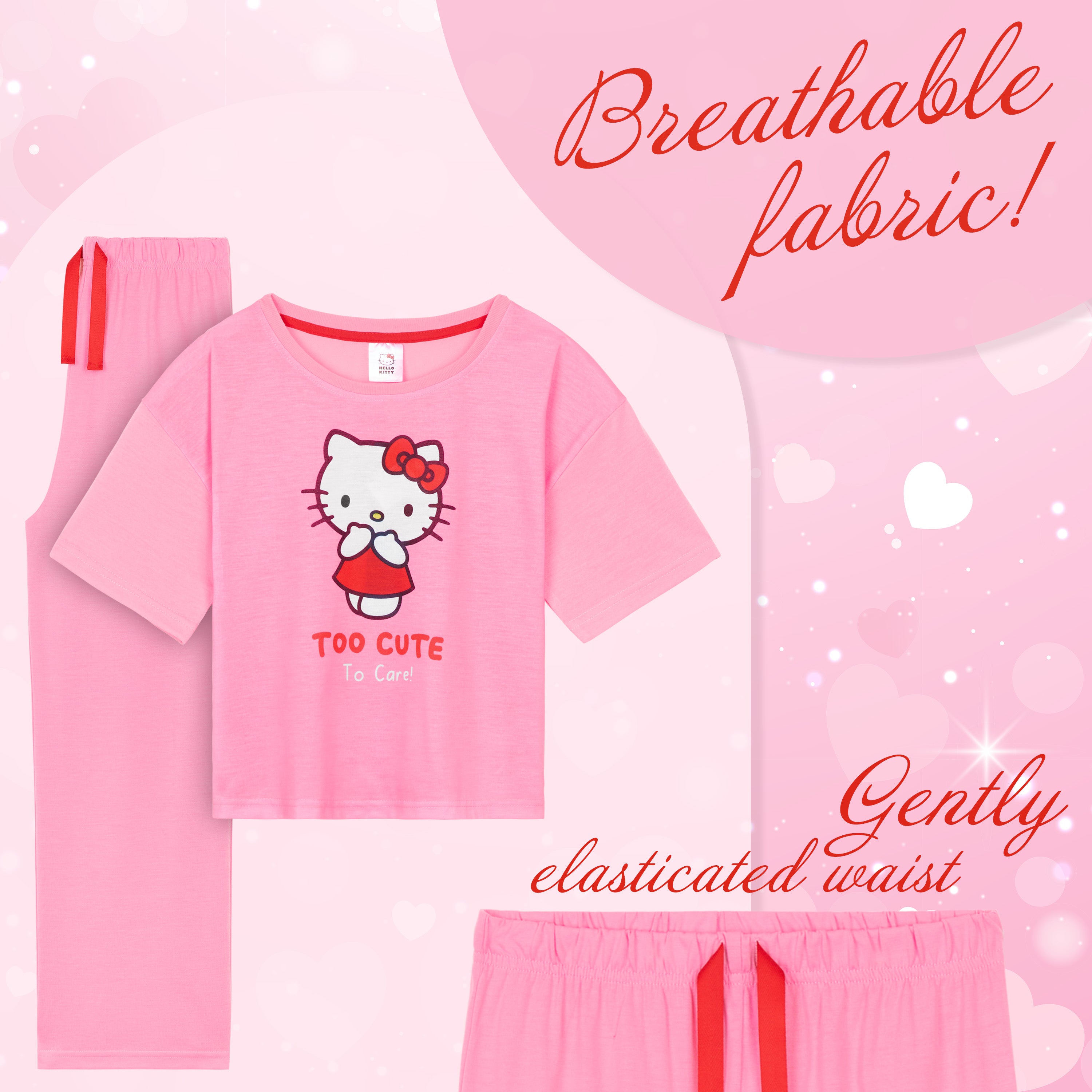 hello-kitty-ensemble-pyjama-fille-9-10-ans-doux-2-pi-ces image 4
